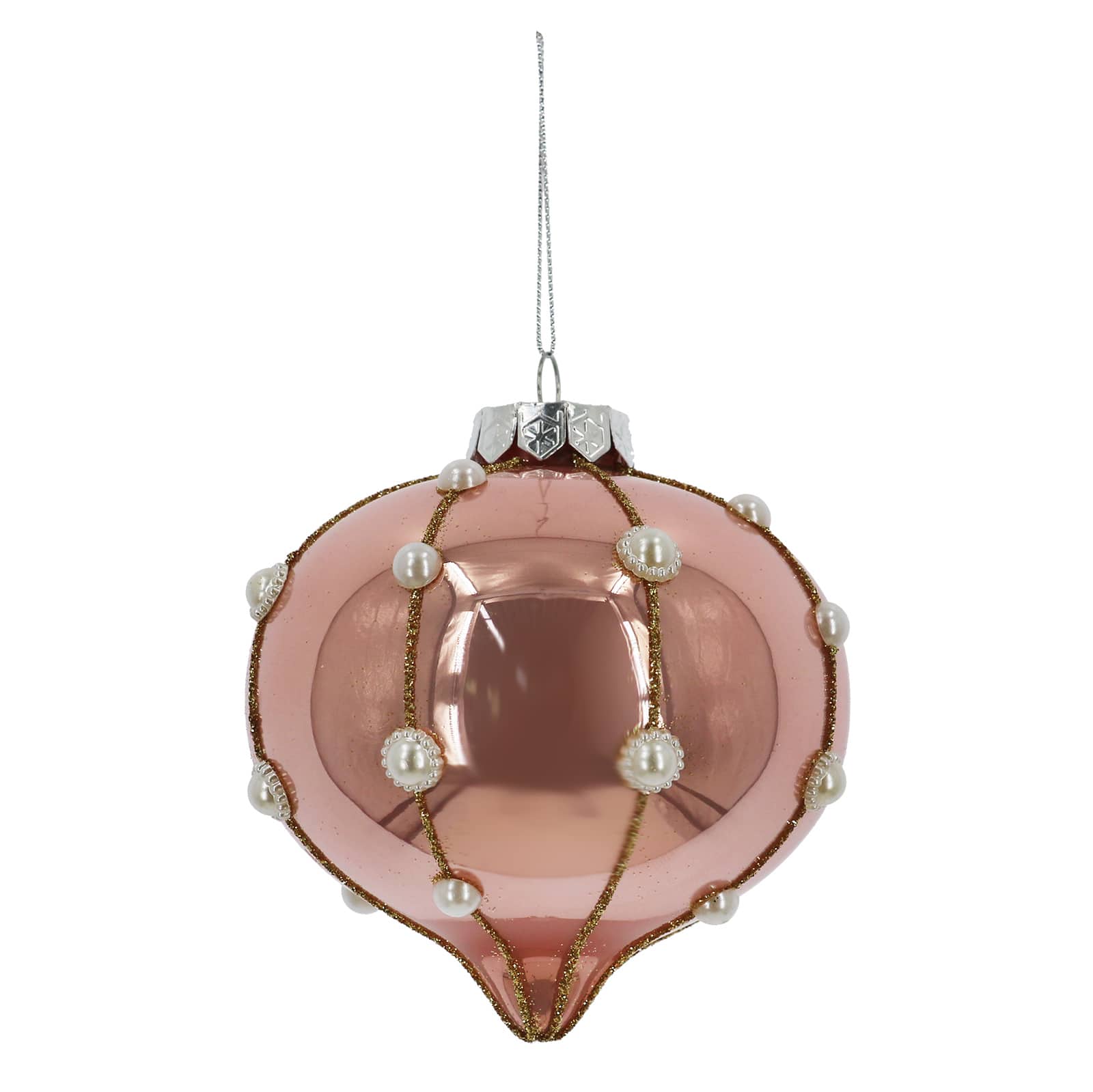 4&#x22; Beaded Glass Onion Ornament by Ashland&#xAE;