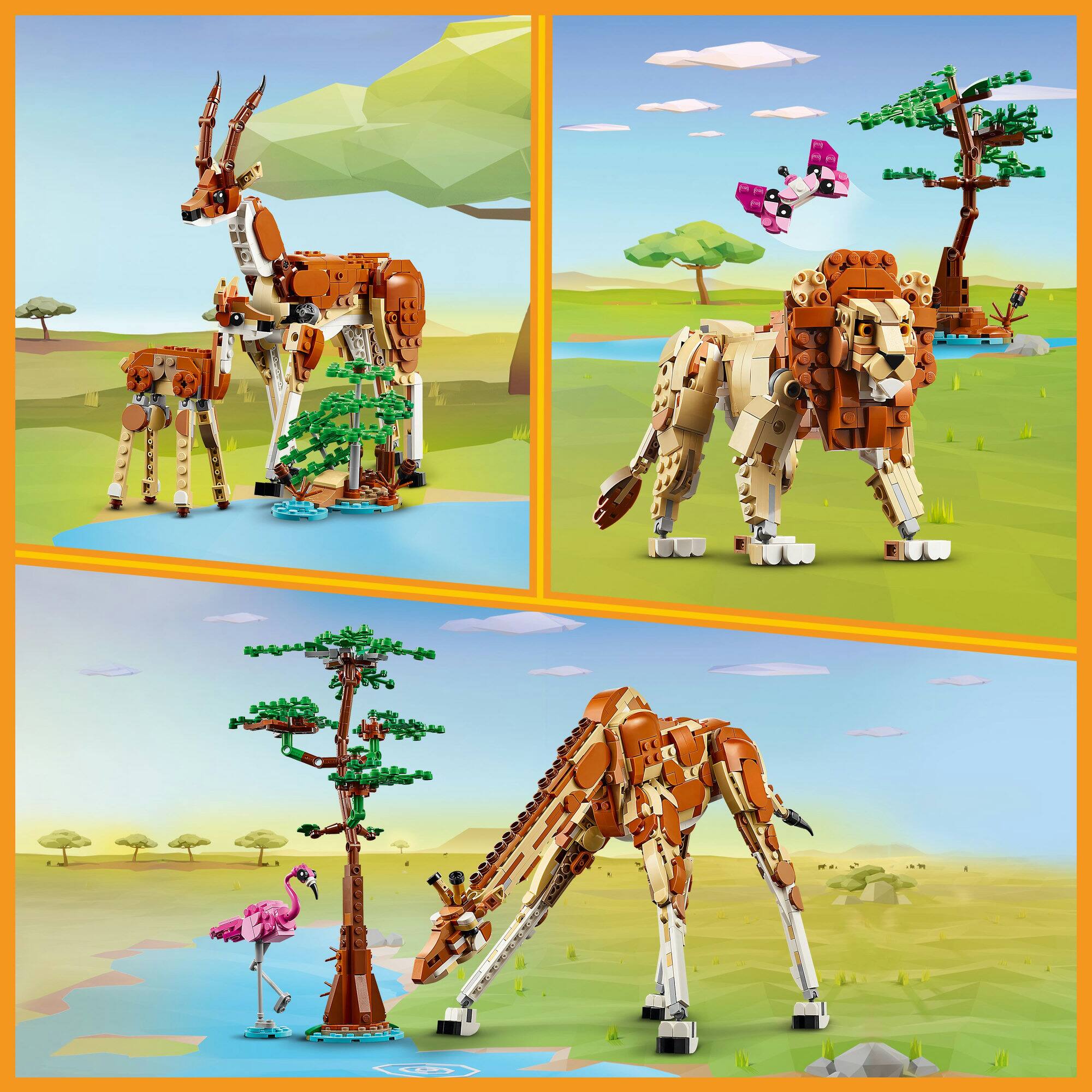 LEGO&#xAE; Creator Wild Safari Animals 3in1 Set 31150