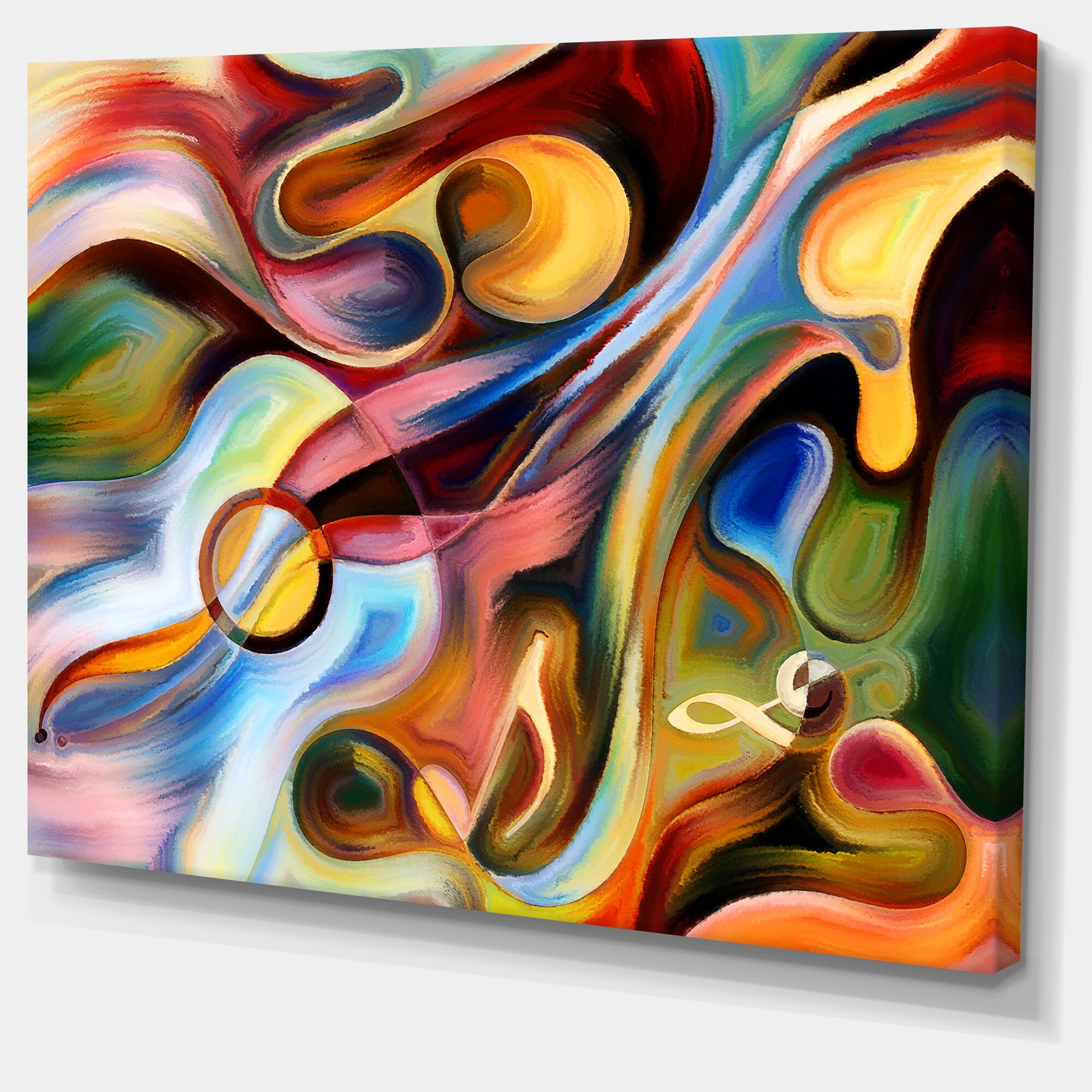 Designart - Music beyond the Frames - Music Canvas Art Print