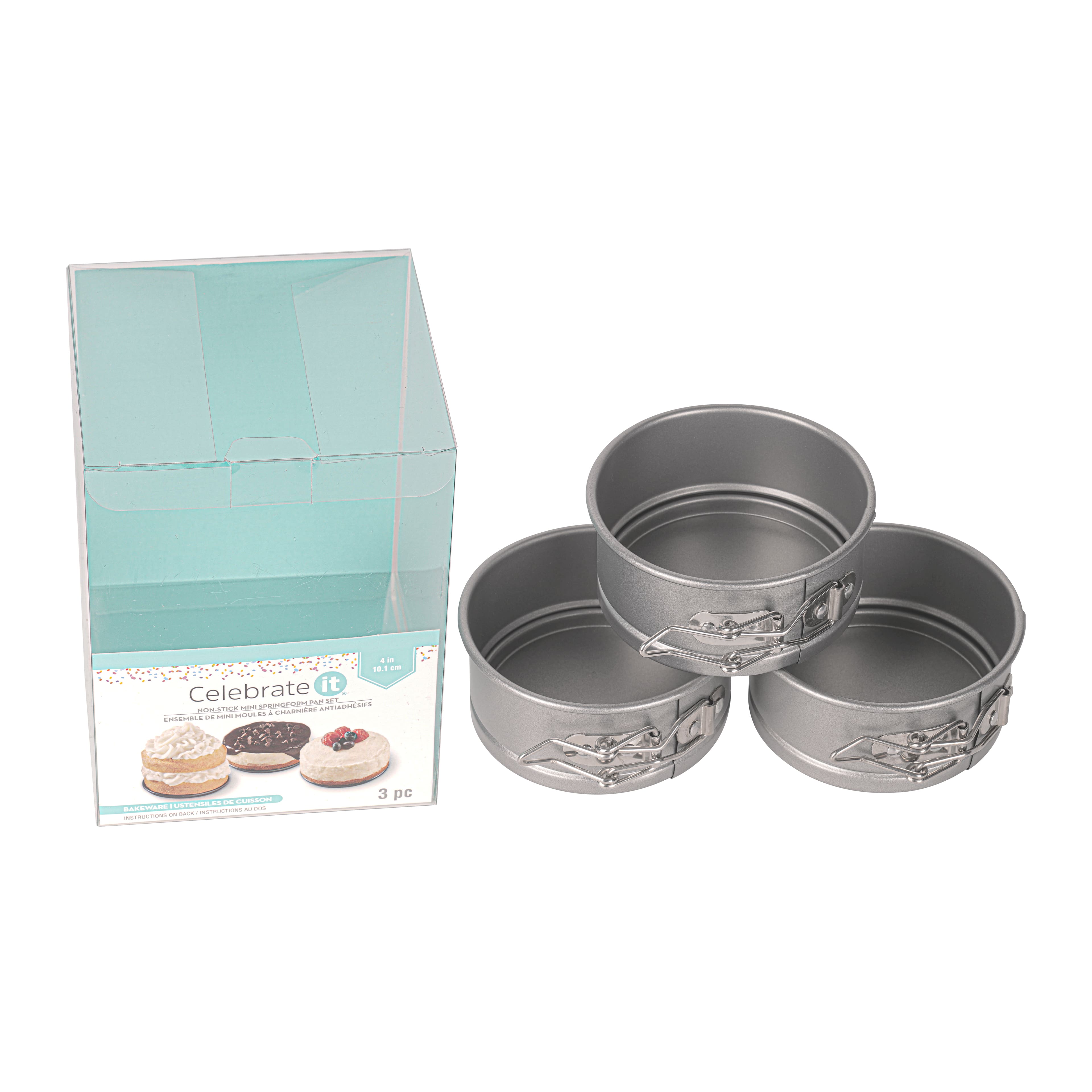 6 Packs: 3 ct. (18 total) Non-Stick Mini Springform Pan Set by Celebrate It®