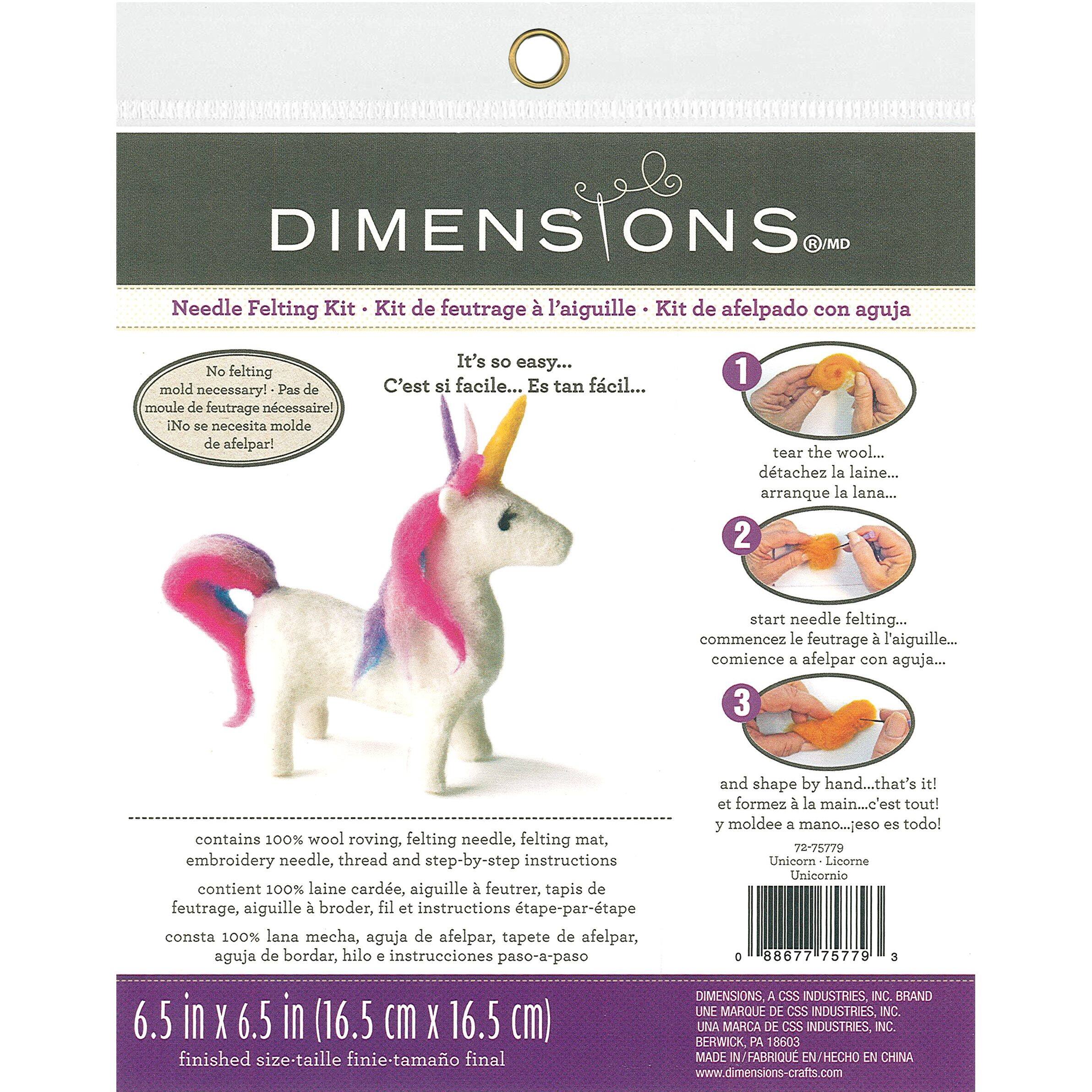 Dimensions® Unicorn Needle Felting Kit Michaels