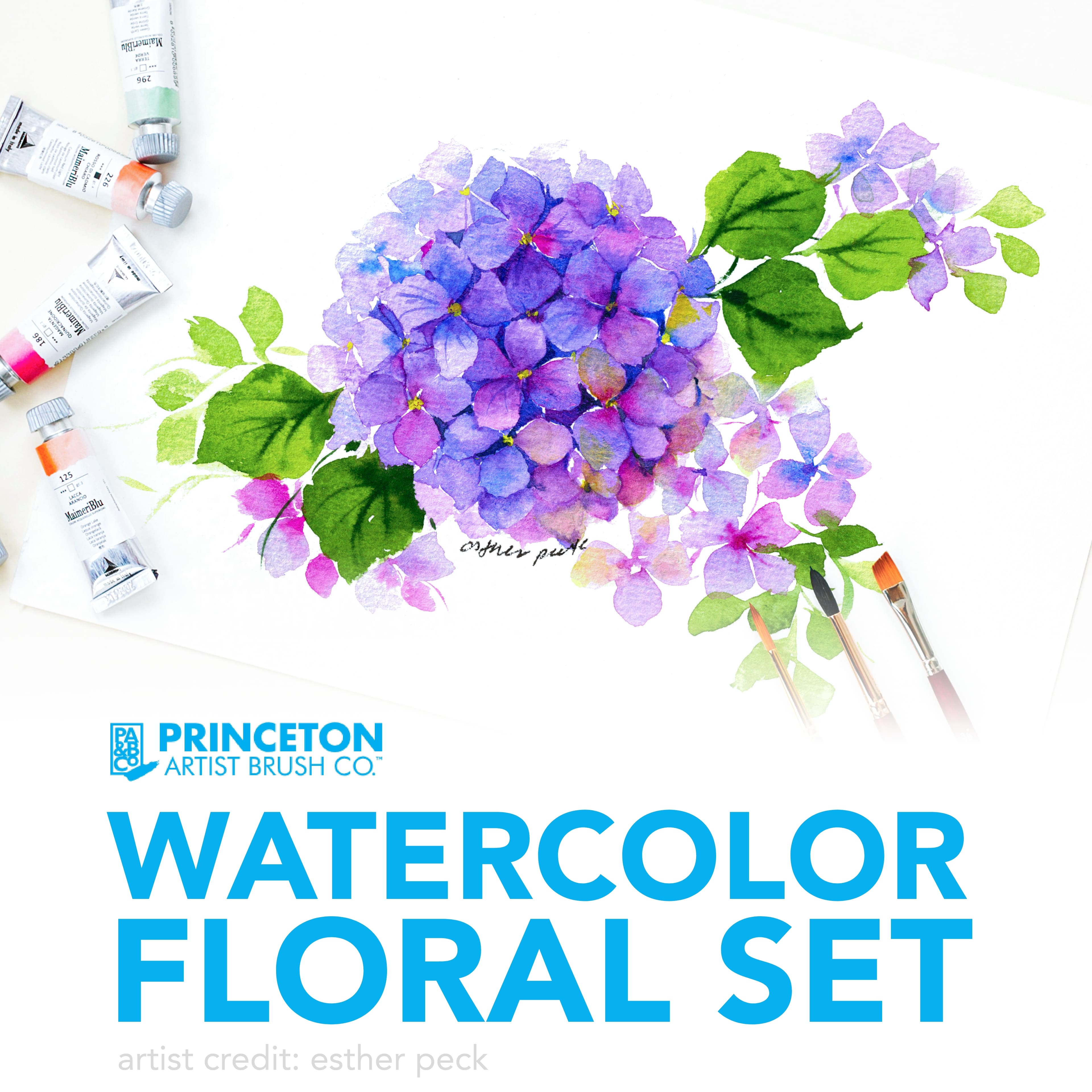 Princeton Watercolor Floral Brush Set - Set of 5 – Honey Bee Stamps