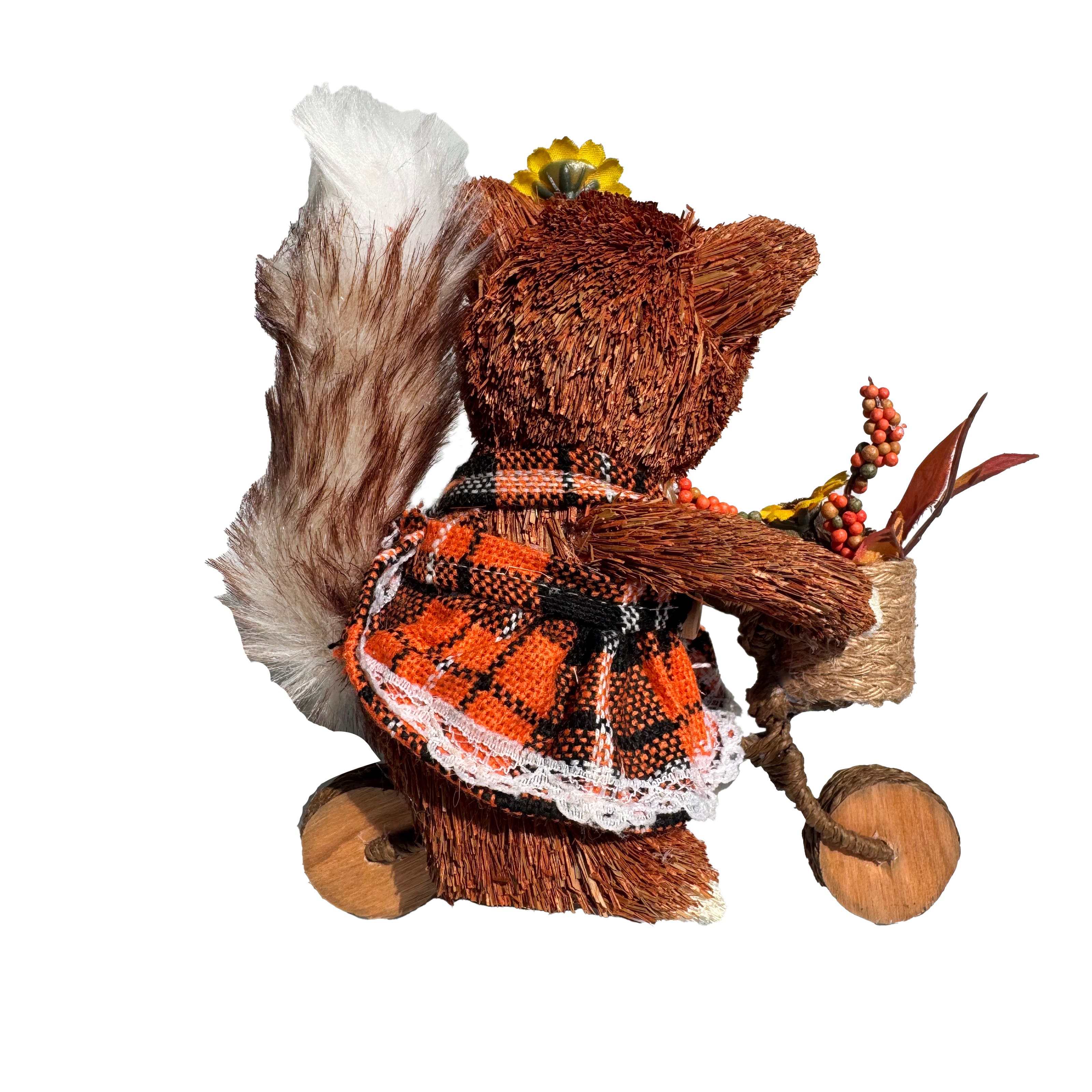7.5&#x22; Fox in Dress Riding Bike by Ashland&#xAE;