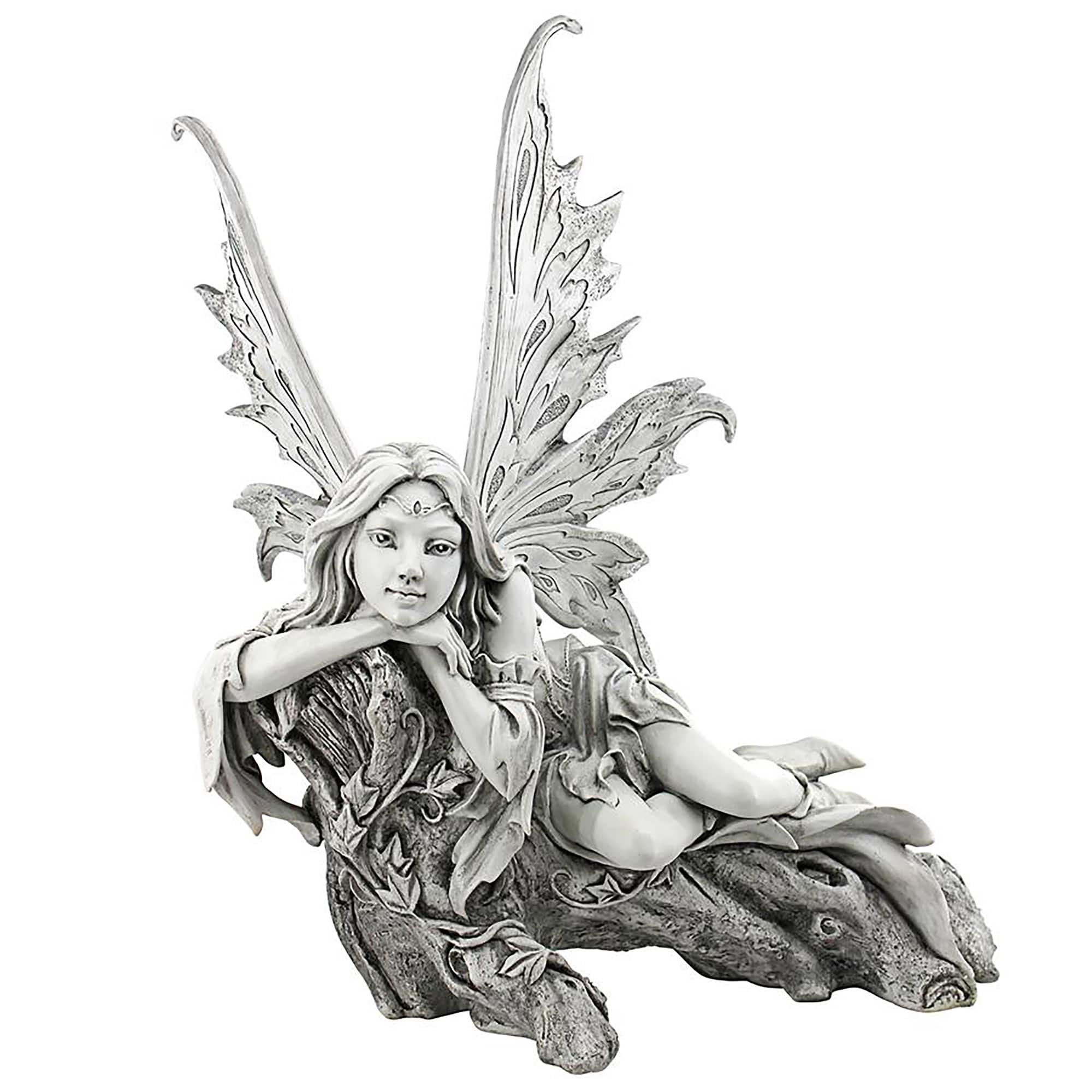 Design Toscano 17" Pause to Ponder Fairy Garden Statue