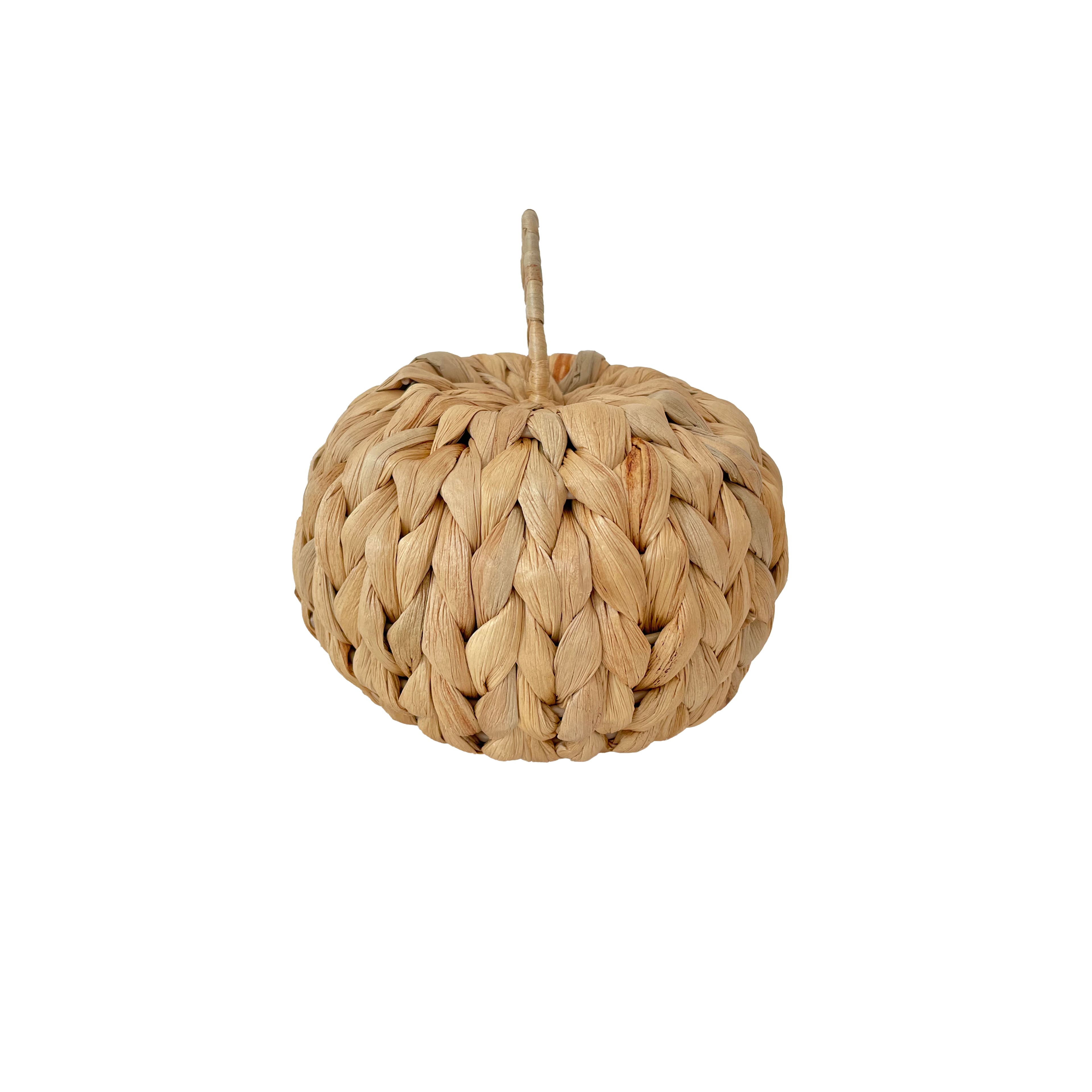 Natural Woven Water Hyacinth Pumpkin Tabletop Décor by Ashland®