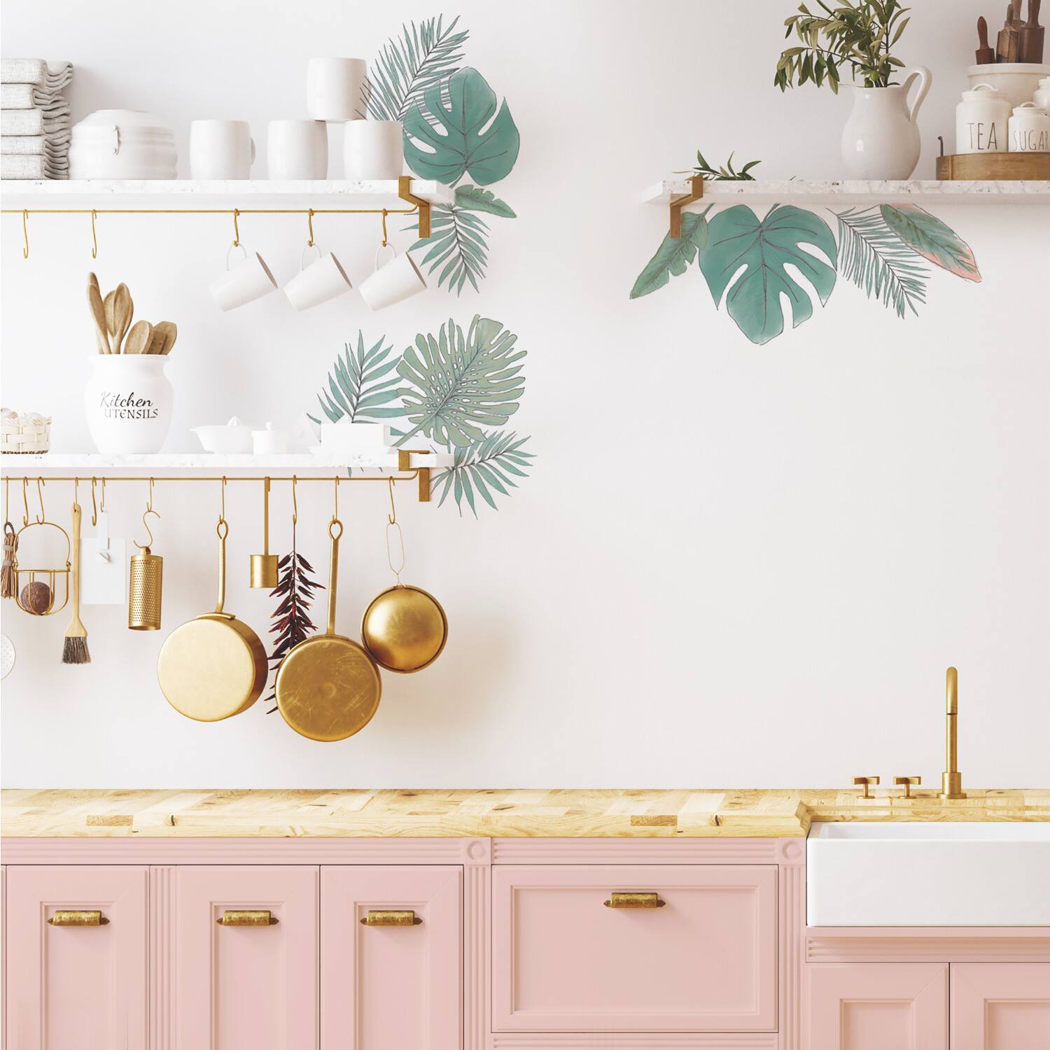 RoomMates Mr. Kate Hand-Drawn Palm Peel & Stick Wall Decals