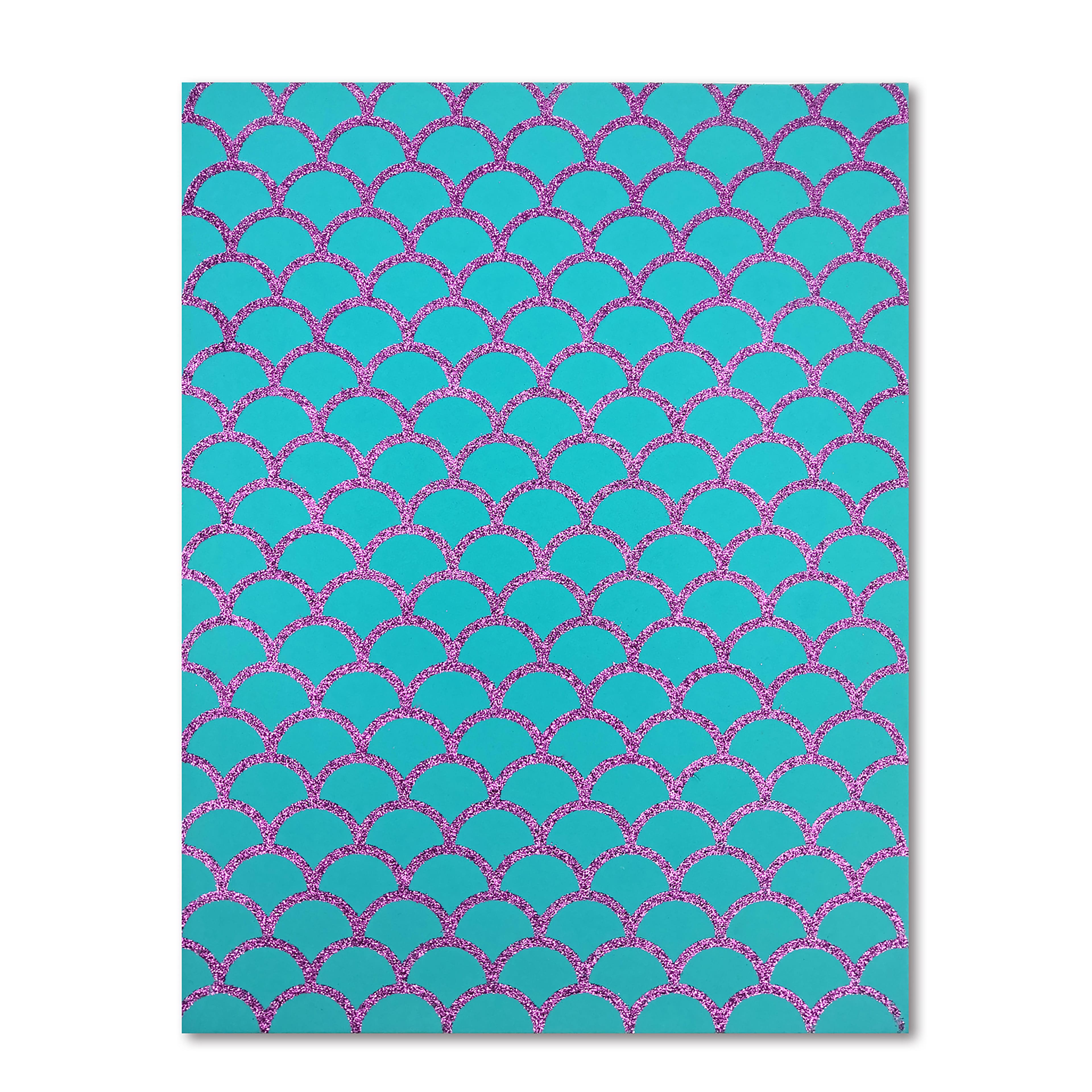 20 Pack: 9&#x22; x 12&#x22; Mermaid Scales Foam Sheet by Creatology&#x2122;