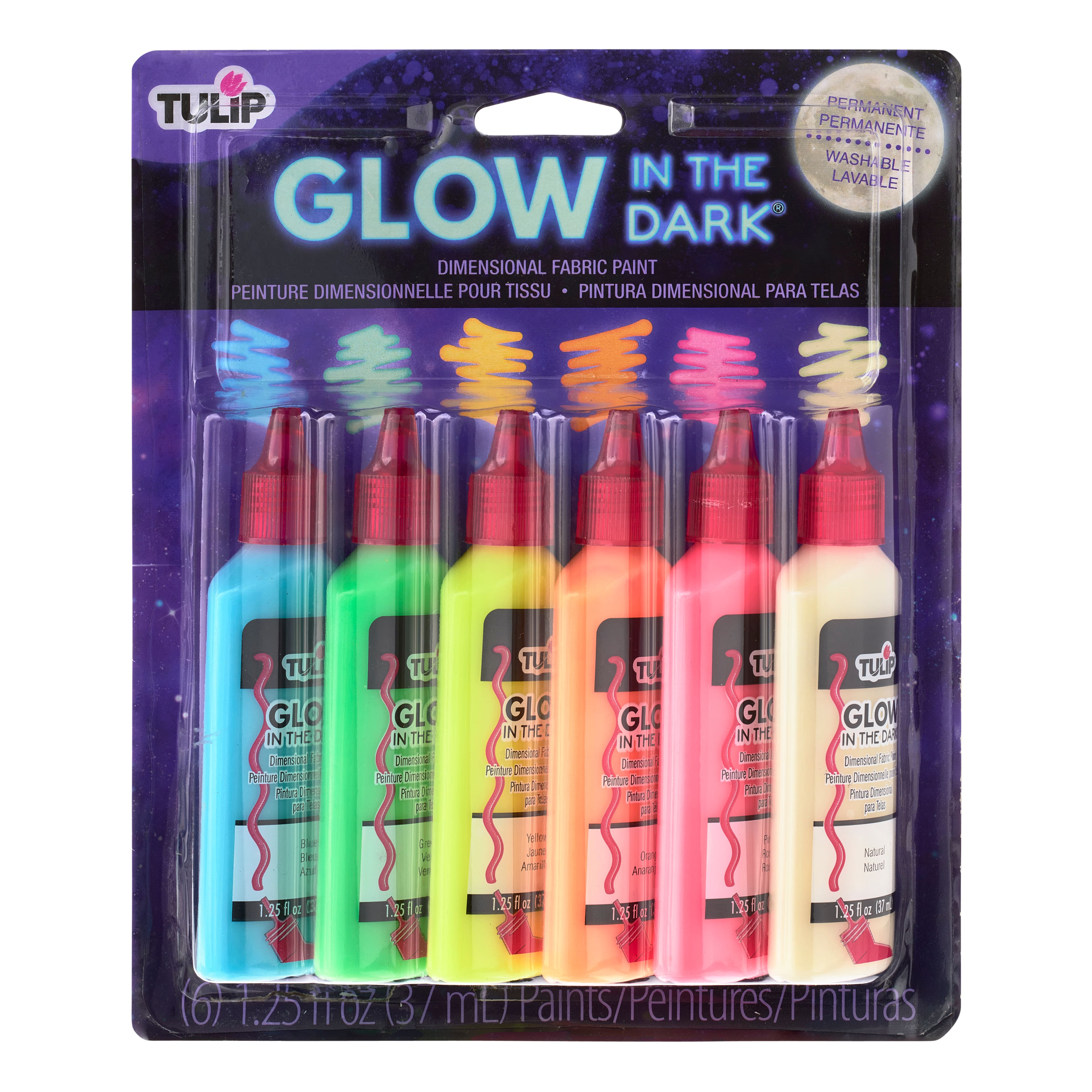 12 Packs: 6 ct. (72 total) Tulip&#xAE; Dimensional Fabric Paint