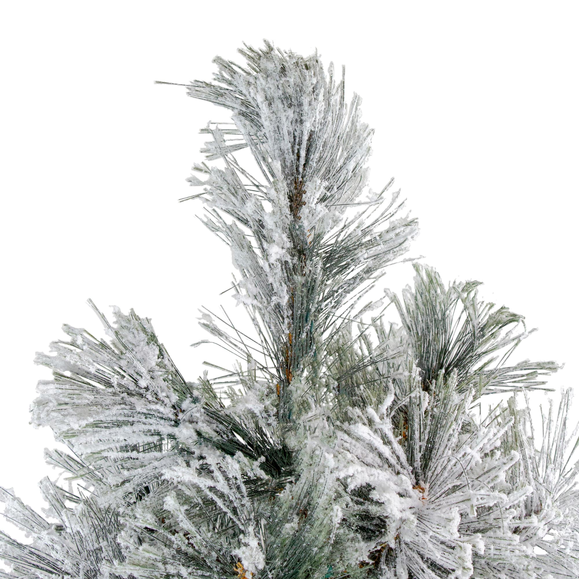4.5ft. Unlit Flocked Black Spruce Artificial Christmas Tree