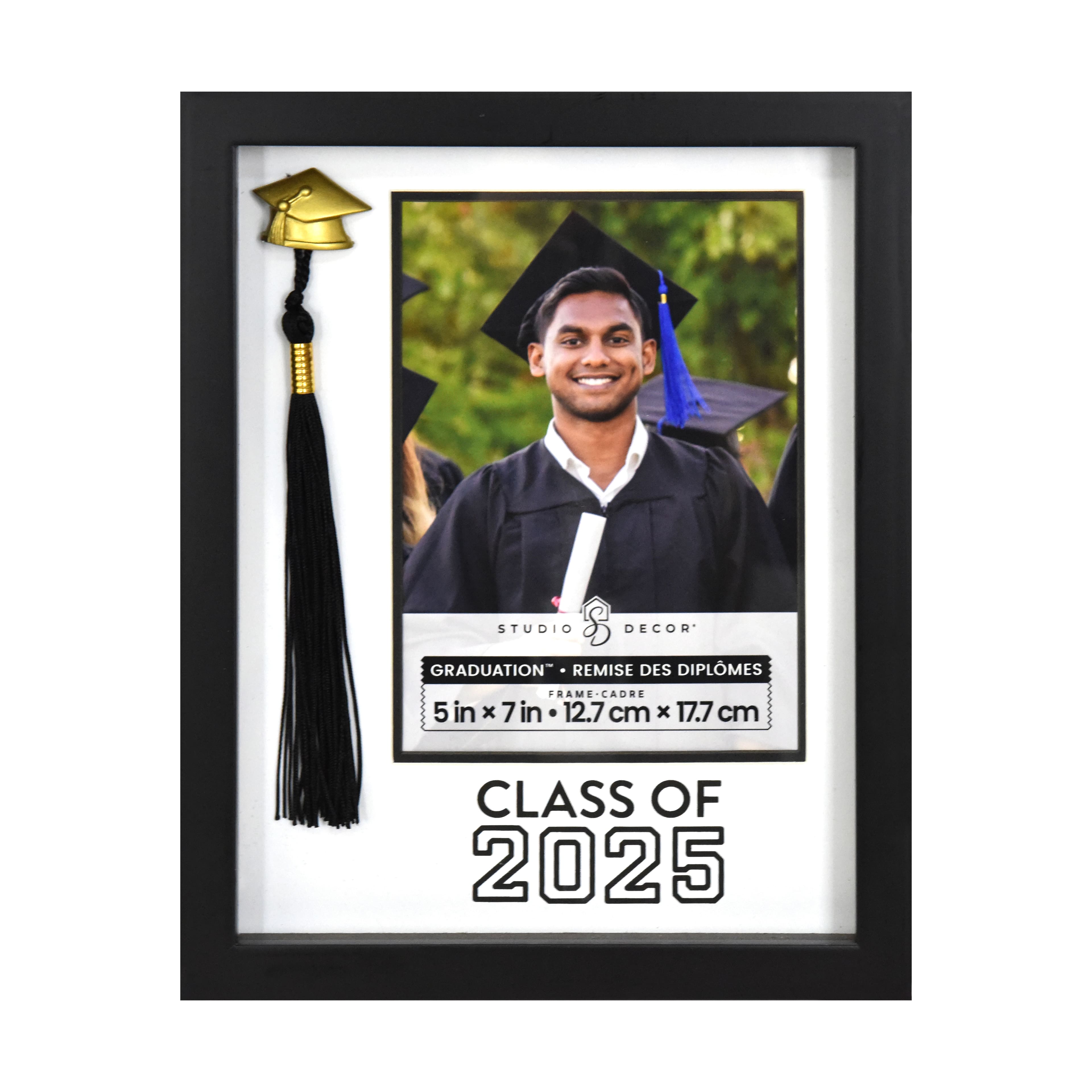 Graduation&#x2122; 5&#x22; x 7&#x22; Black Class of 2025 Tassel Frame with Mat by Studio D&#xE9;cor&#xAE;