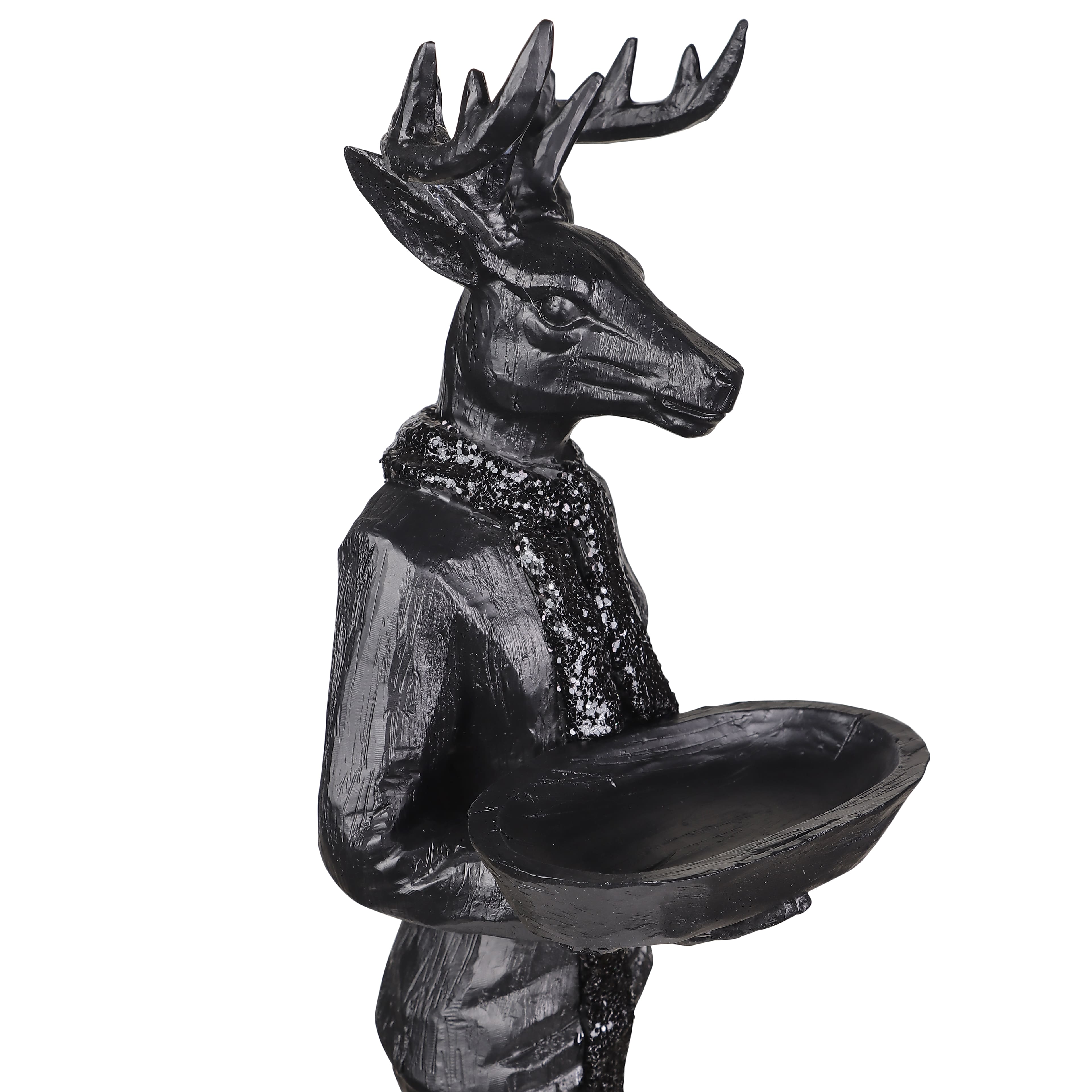 17.75&#x22; Black Deer Butler Tabletop D&#xE9;cor by Ashland&#xAE;