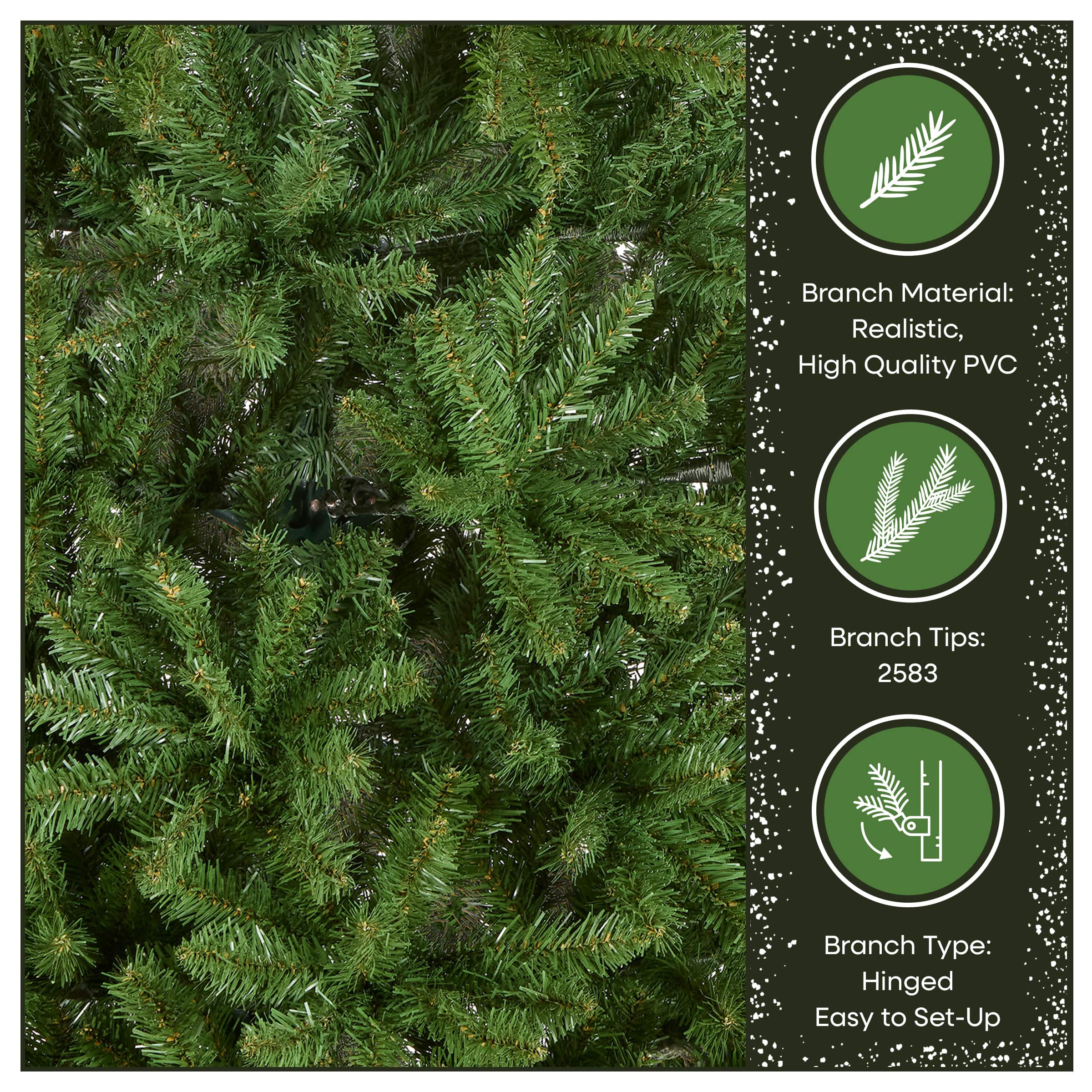12 ft. Unlit Kingswood Fir Pencil Artificial Christmas Tree