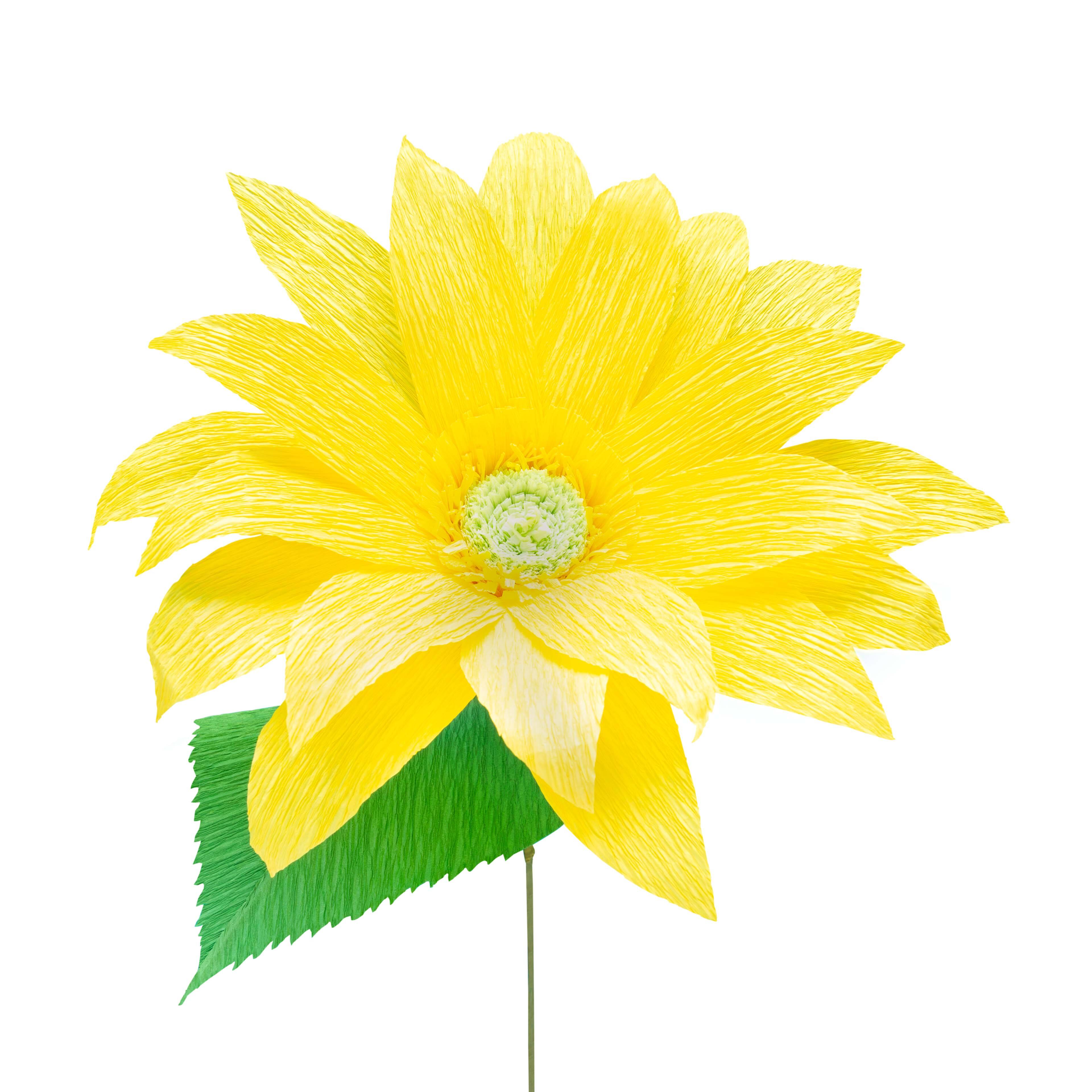 Large Sunflower Crepe Paper Flower Kit by Recollections&#x2122;