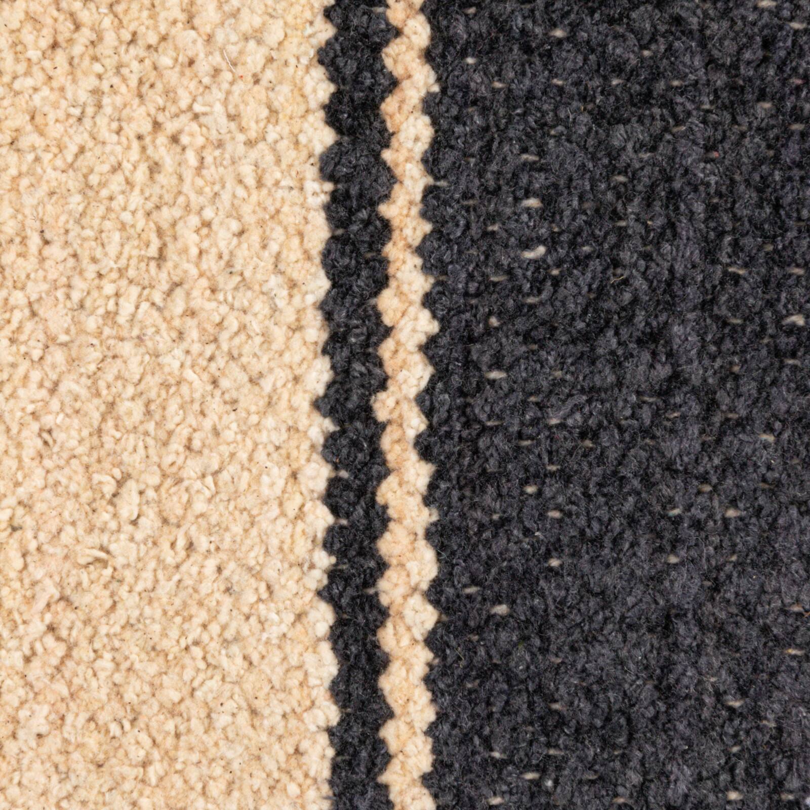 Hello Honey® 20" Black & Cream Striped Cotton Blend Chenille Pillow