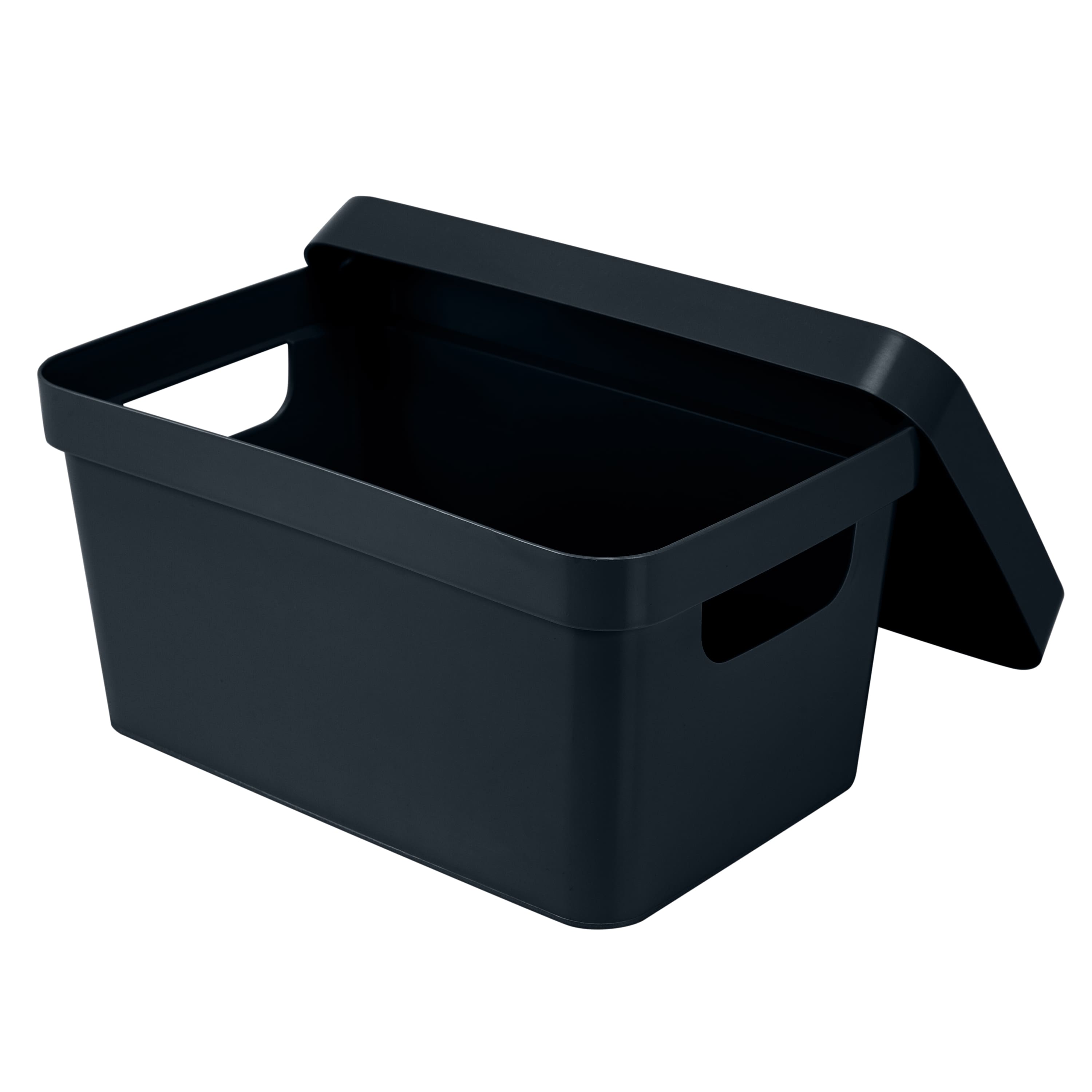 Simplify Small Charcoal Vinto Storage Box with Lid