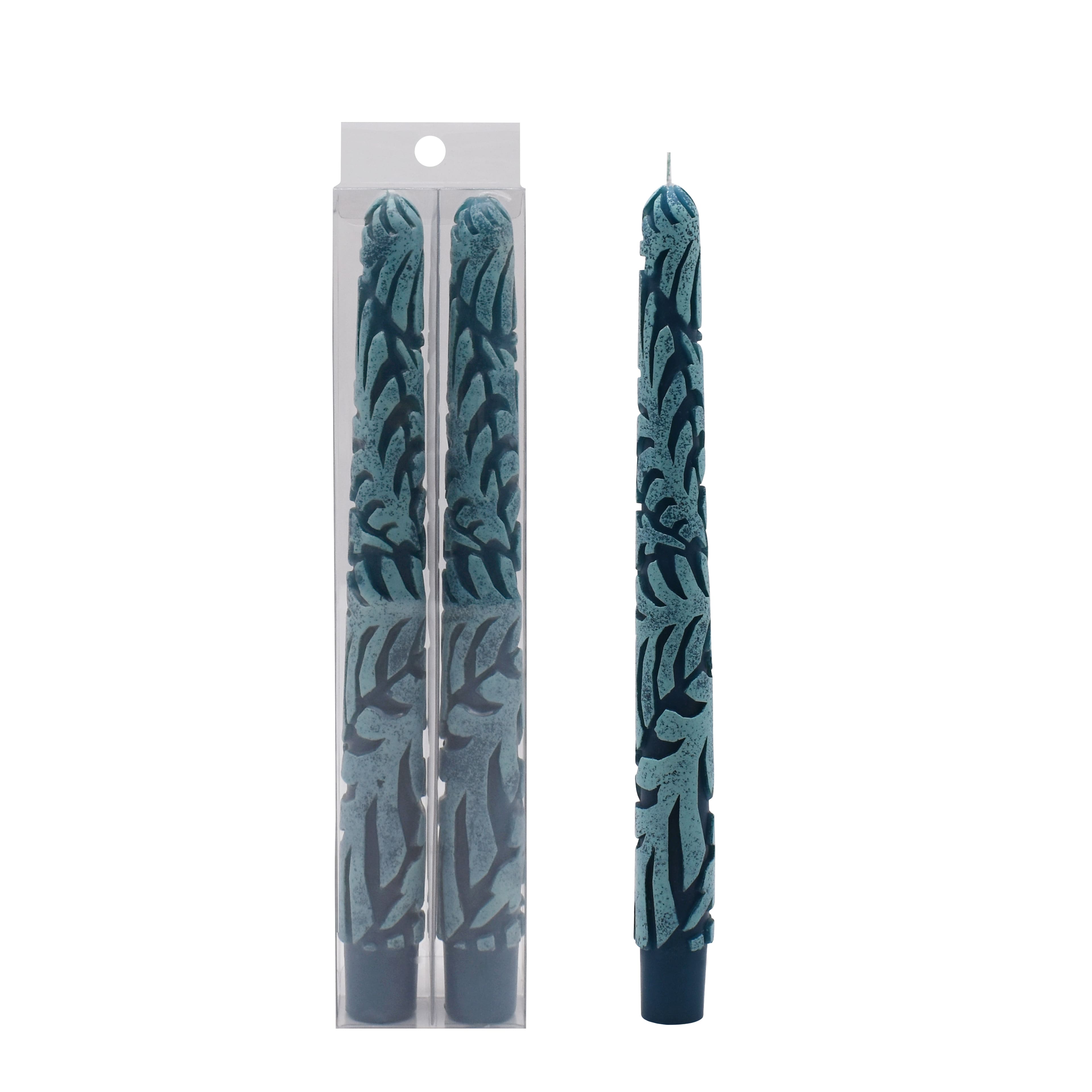 10" Floral Embossed Taper Candles, 2ct. by Ashland®
