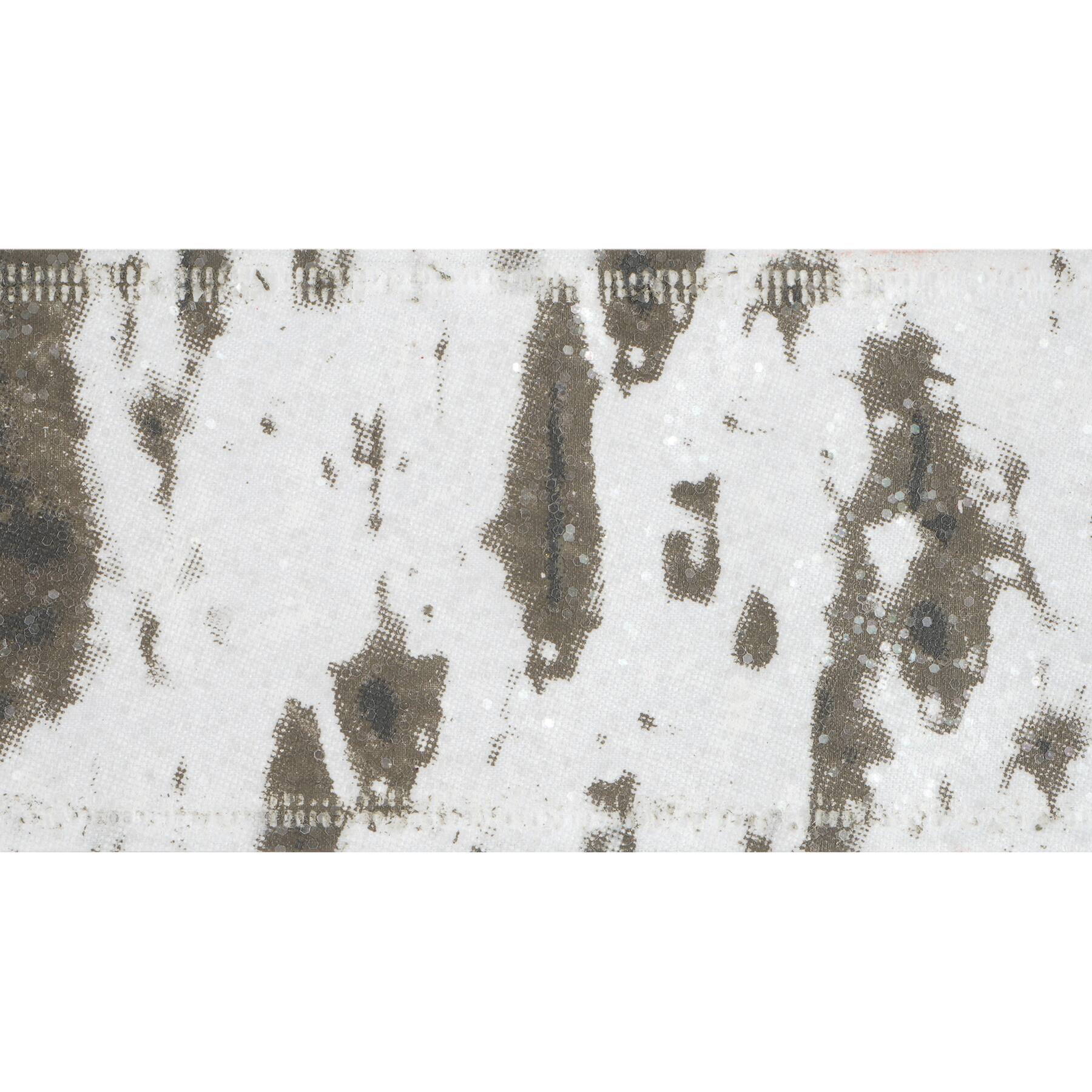 Ruban &#xE0; motif d&#x2019;&#xE9;corce de bouleau blanc de 6,35&#xA0;cm x 6,1&#xA0;m avec fil m&#xE9;tallique No&#xEB;l de Celebrate It