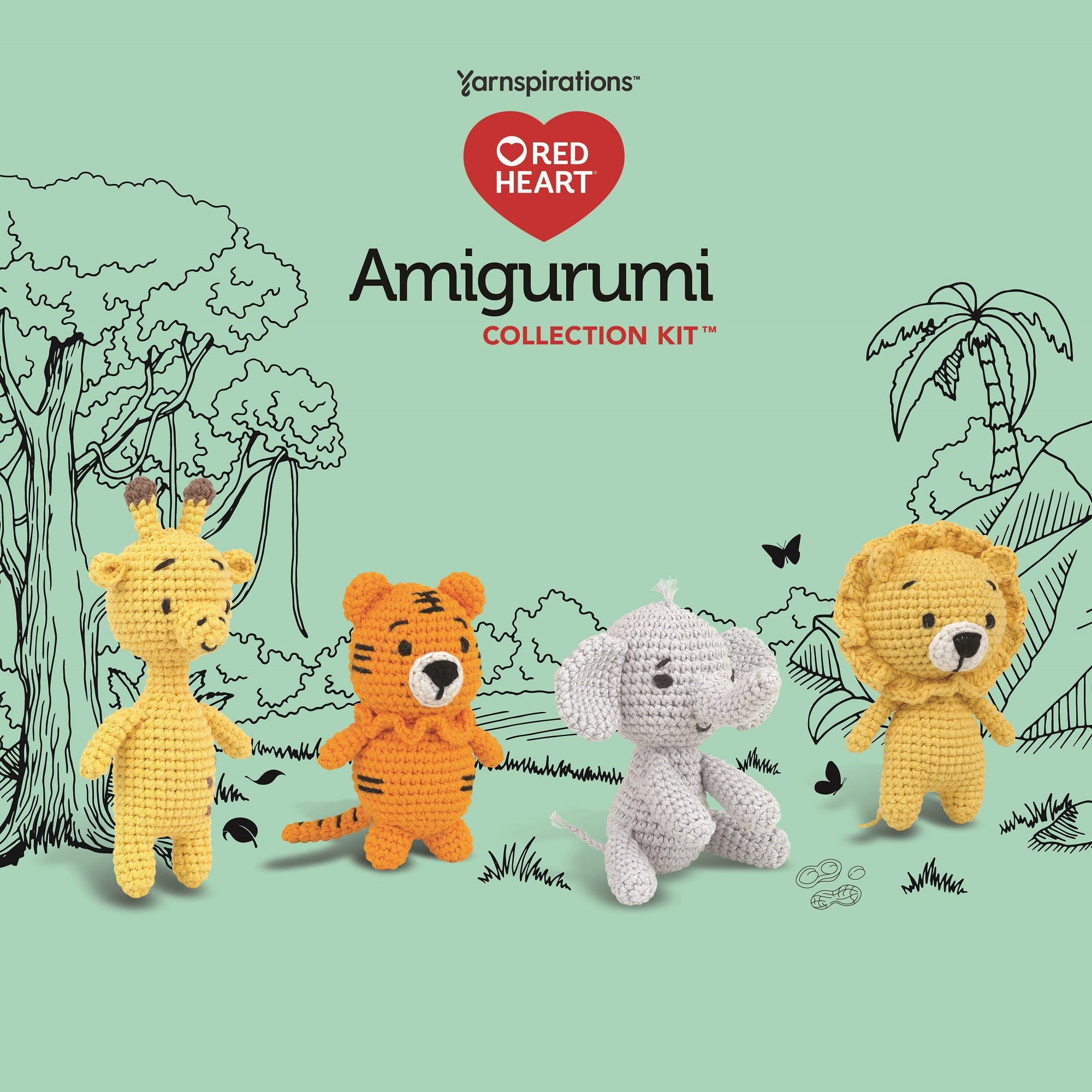 Red Heart™ Safari Amigurumi Crochet Kit