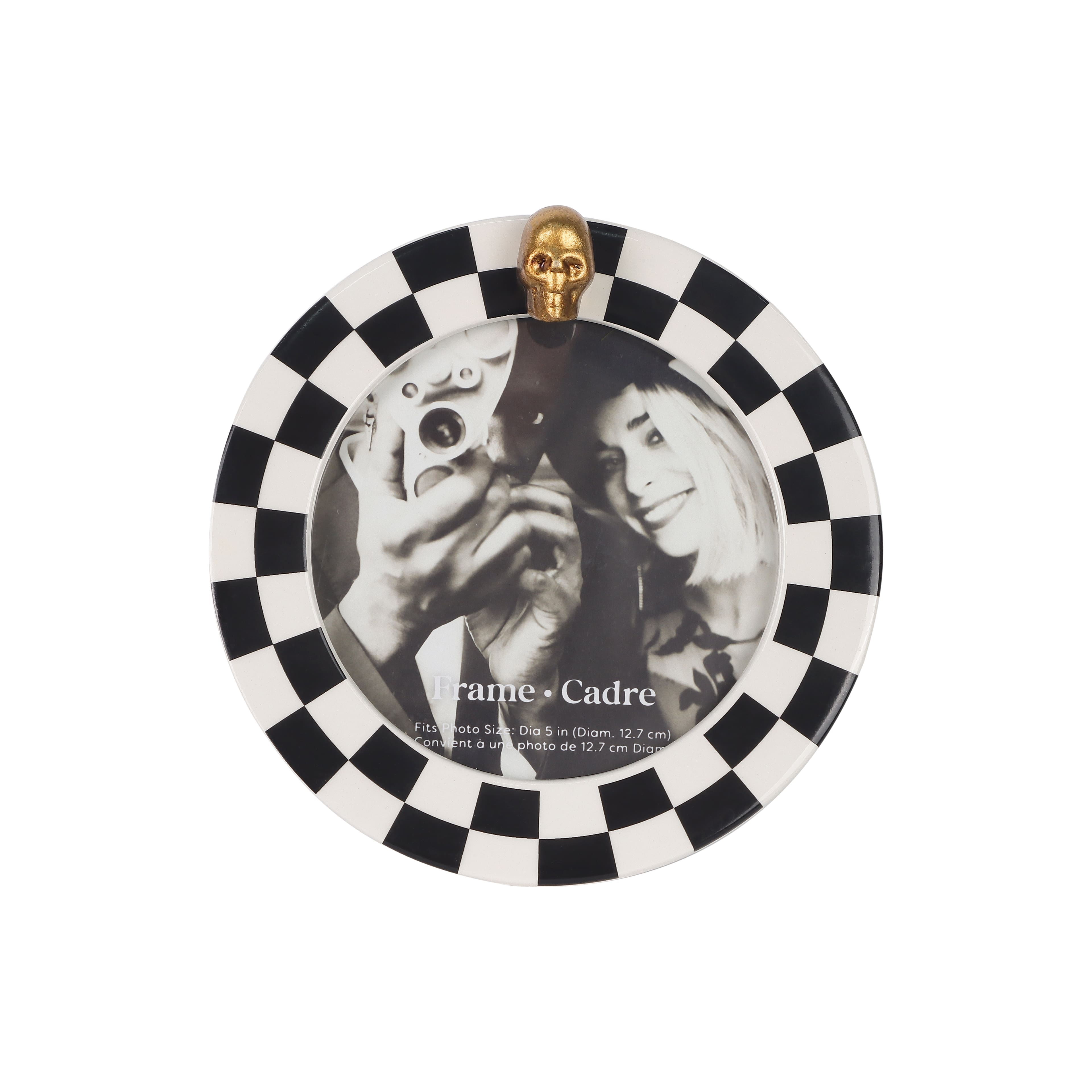 5&#x22; Black &#x26; White Skeleton Photo Frame by Ashland&#xAE;