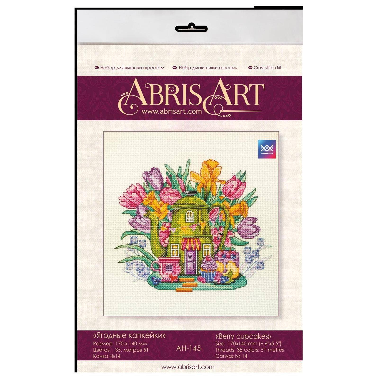 Abris Art Berry Cupcake Cross Stitch Kit