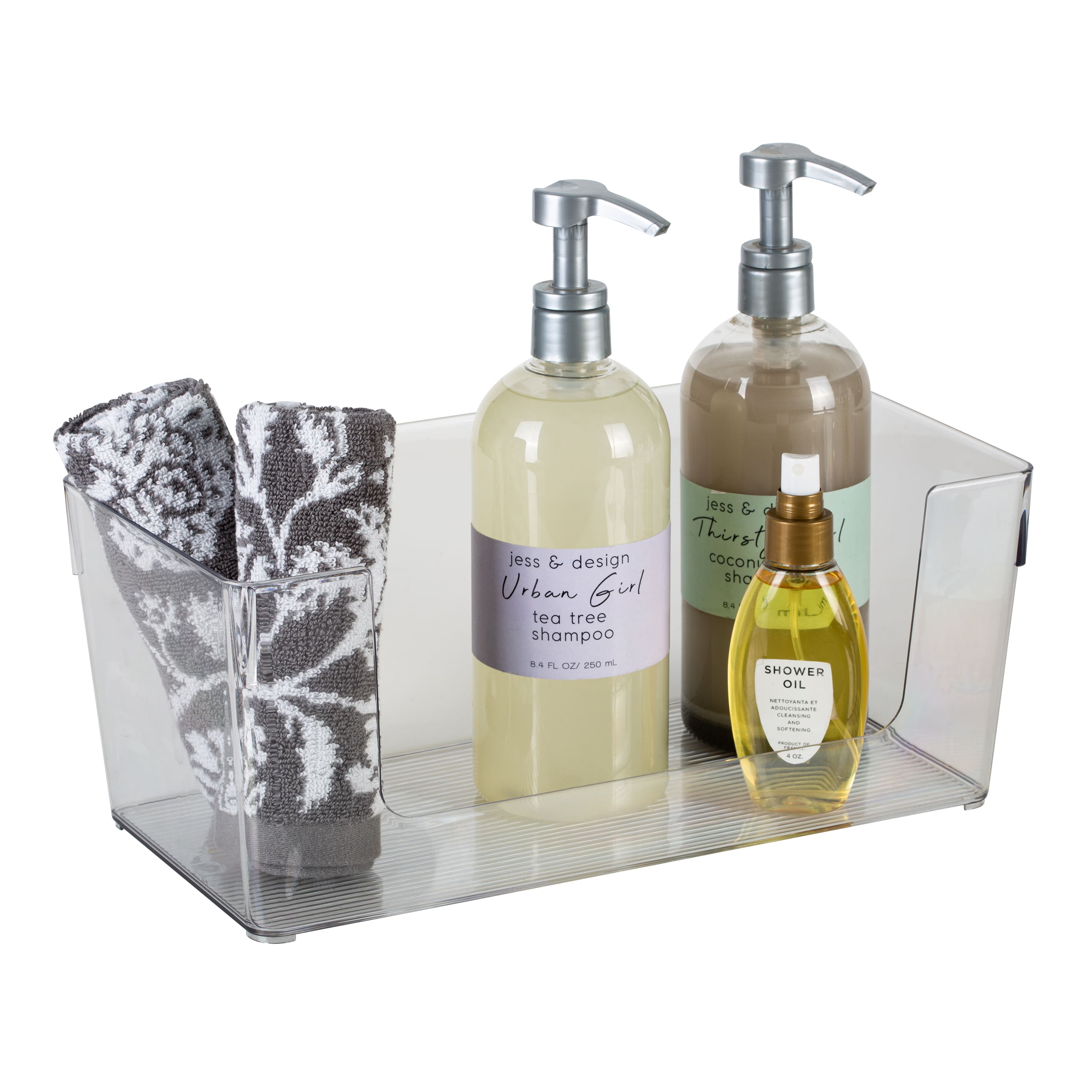 Simplify Open Front Clear Rectangular Organizer