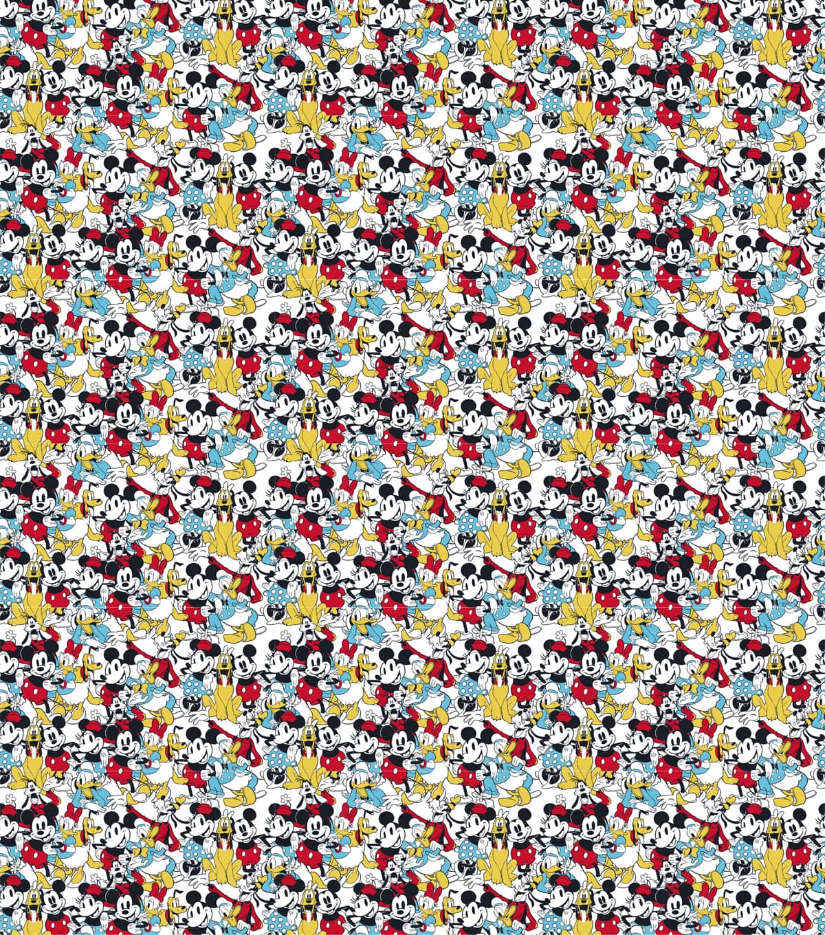 Disney Mickey Sensational Six Vintage Cotton Fabric