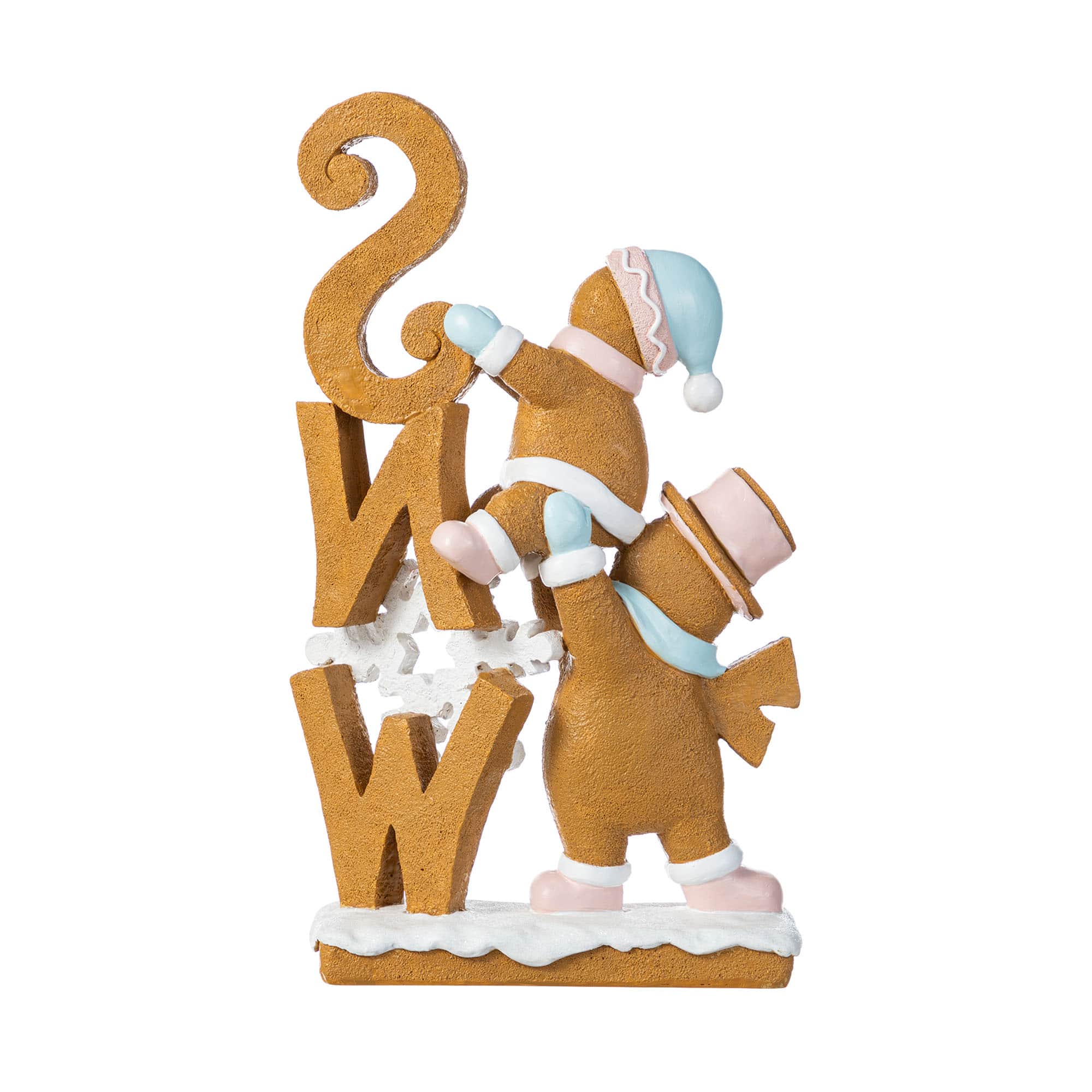 Glitzhome® 12.5" Resin Christmas Gingerbread Table Decor