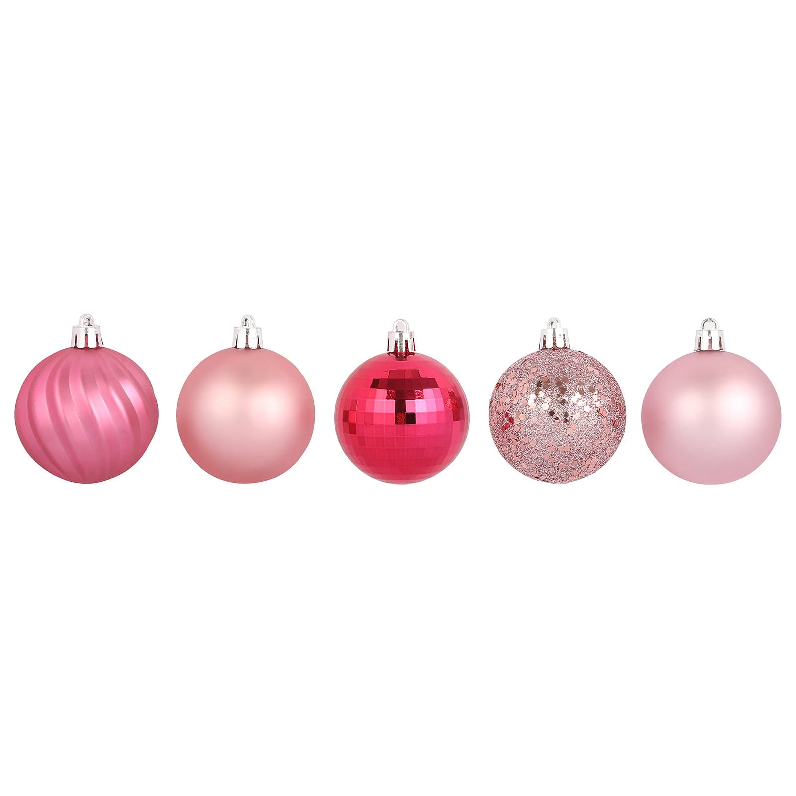 40 Pack 2" Pink Shatterproof Ball Ornaments by Ashland®