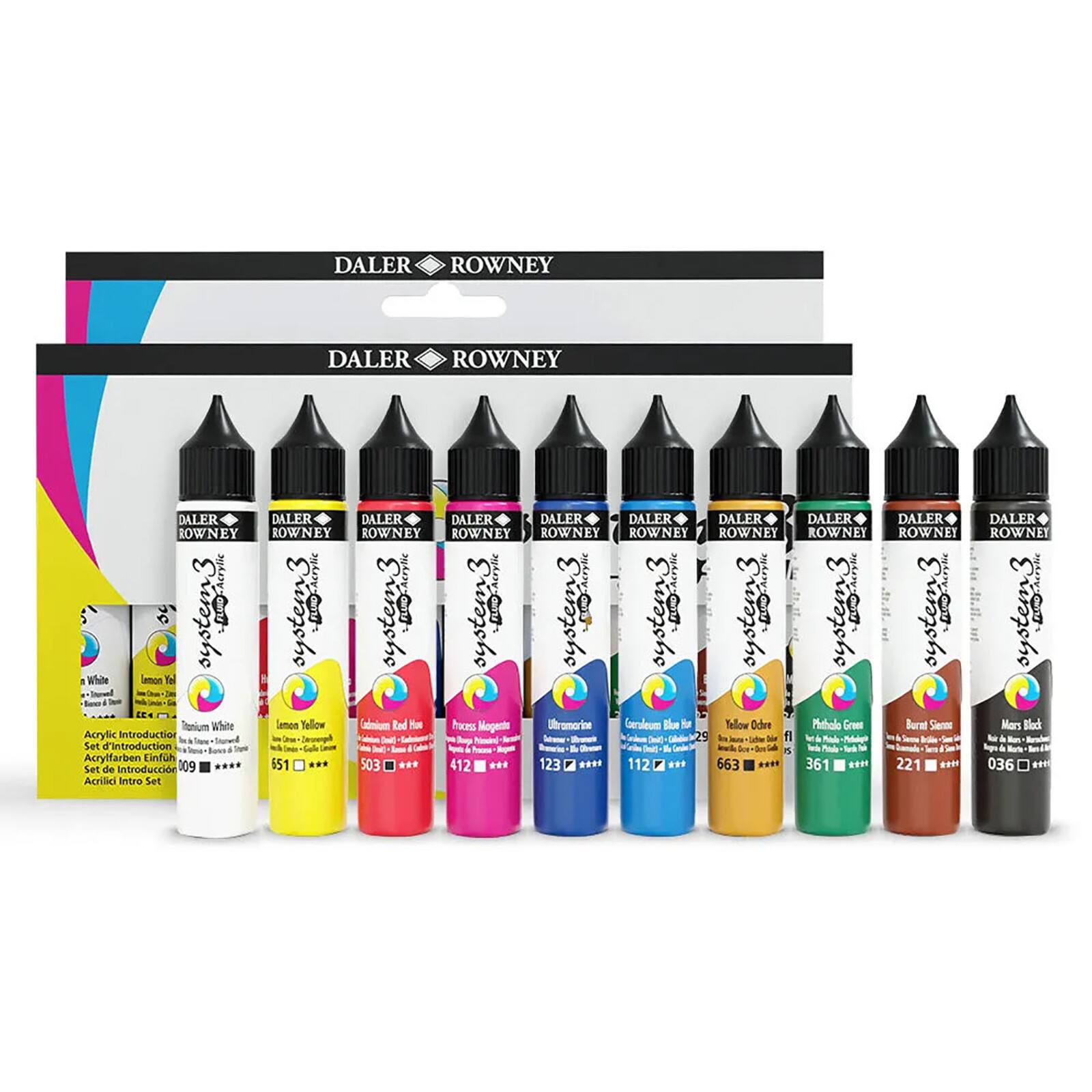 Daler-Rowney&#xAE; System3 Fluid Acrylic Introduction Set
