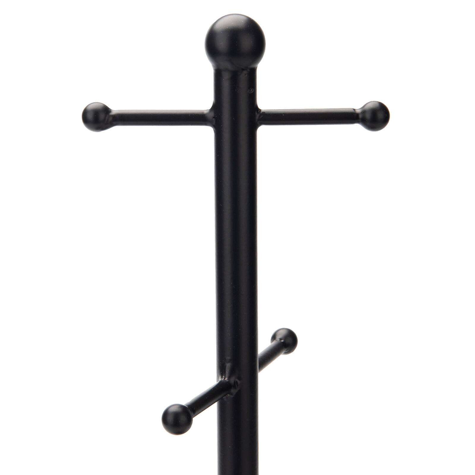 Mind Reader Black Countertop Mug Tree Cup Rack & Single Serve Coffee Pod Storage