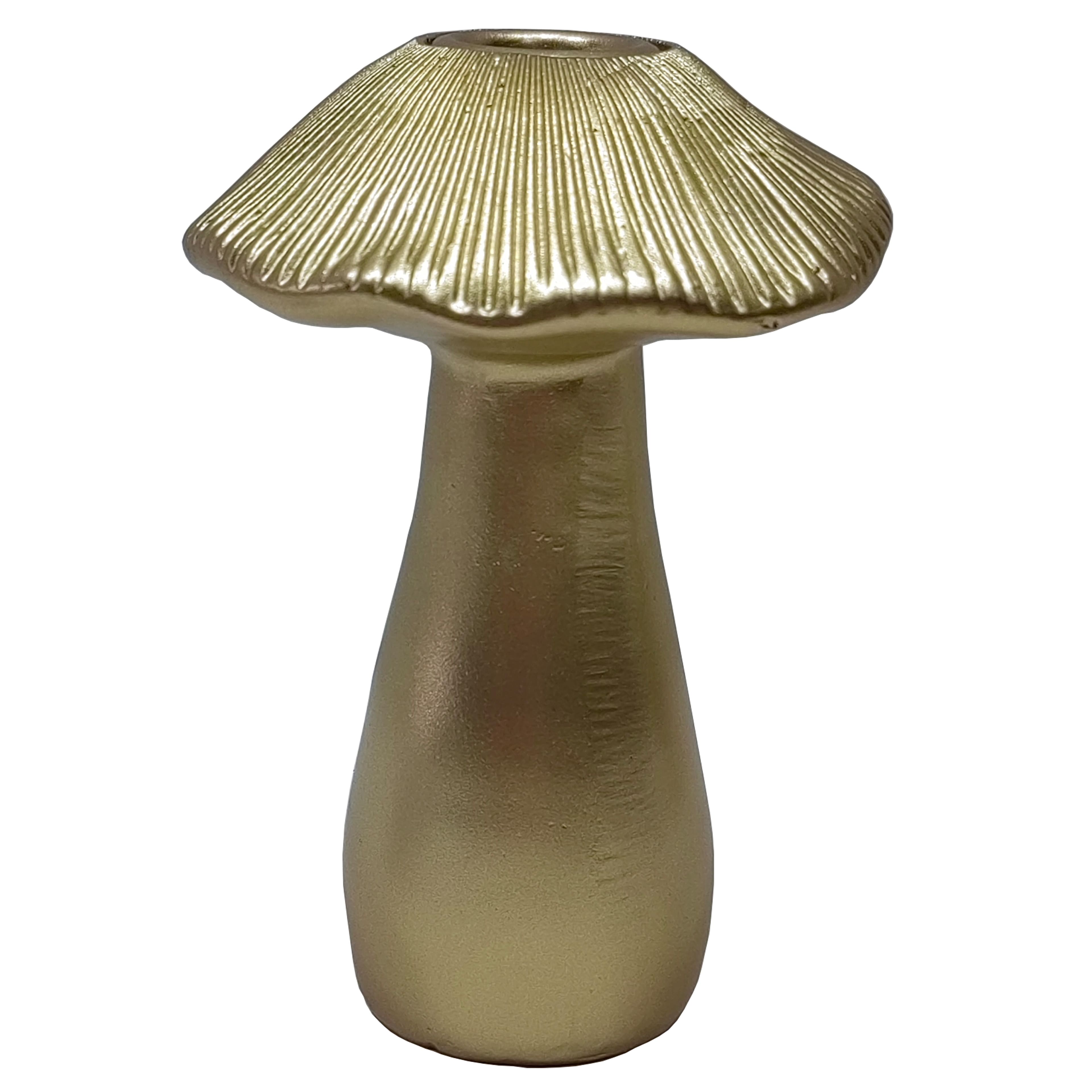Gold Mushroom Taper Candle Holder by Ashland&#xAE;