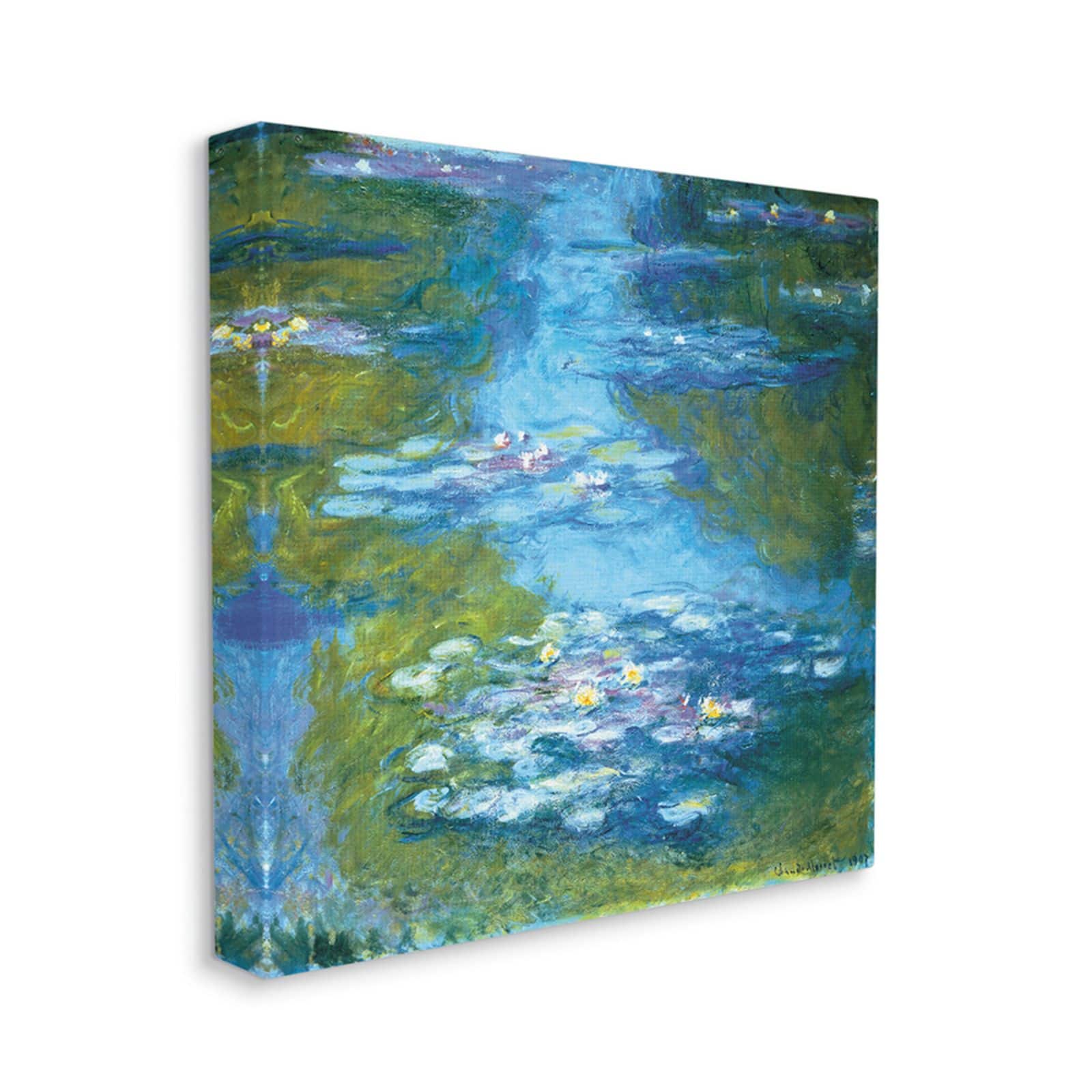 Stupell Industries Classical Water Lilies Painting Detail Traditional Monet Canvas Wall Art