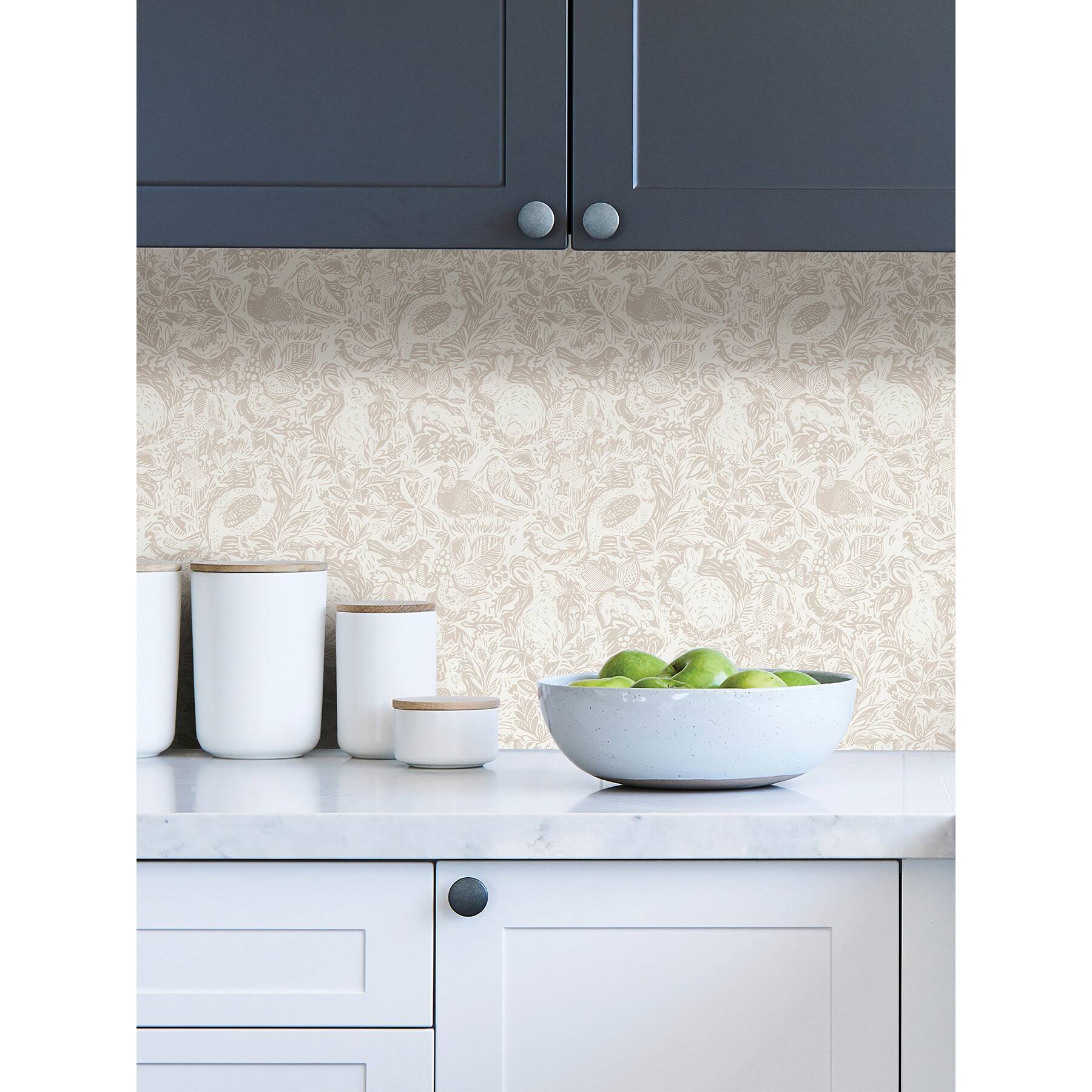 NuWallpaper Cream Terrene Peel &#x26; Stick Wallpaper