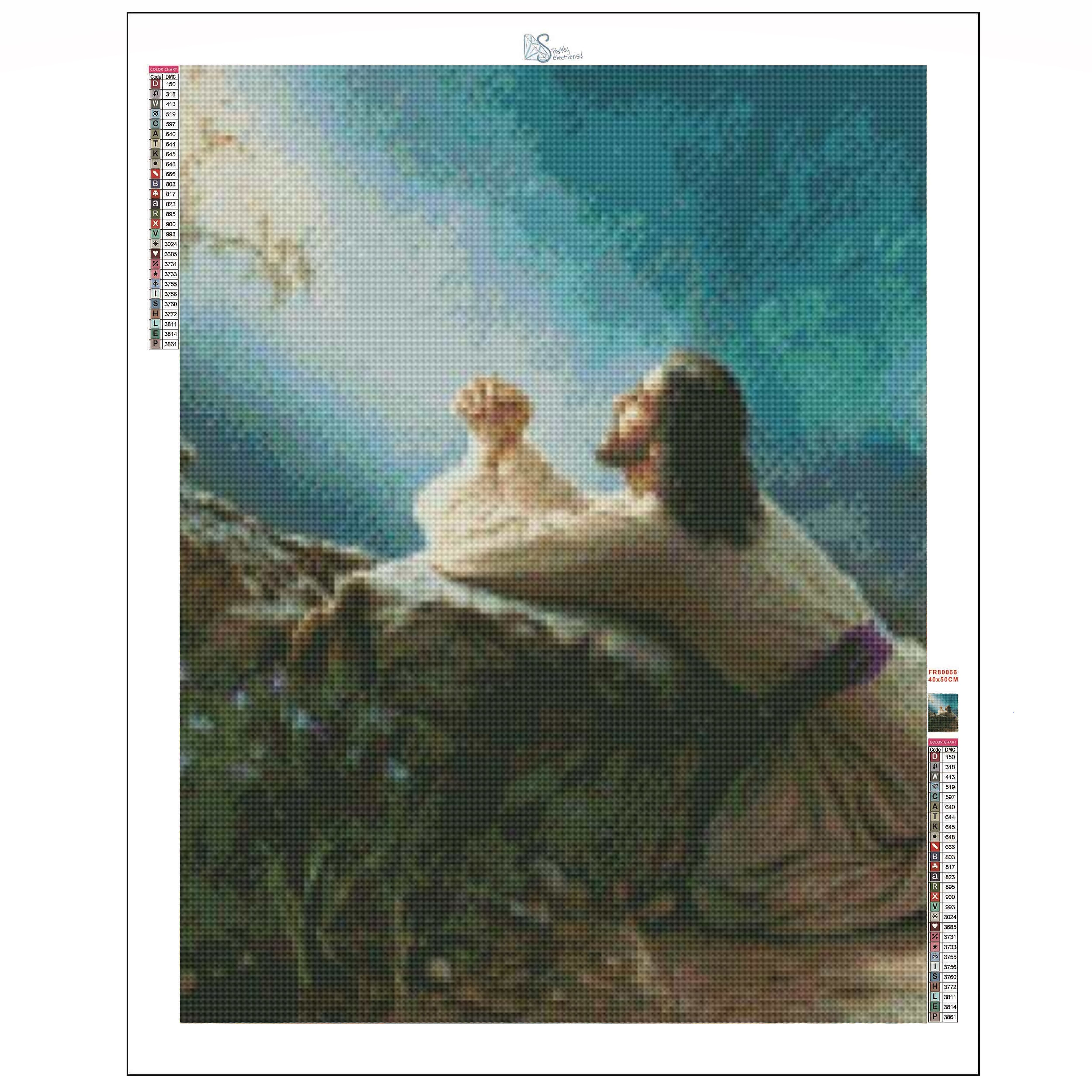 Sparkly Selections Give Me Strength 30cm x 40cm Diamond Painting Kit, Round Diamonds