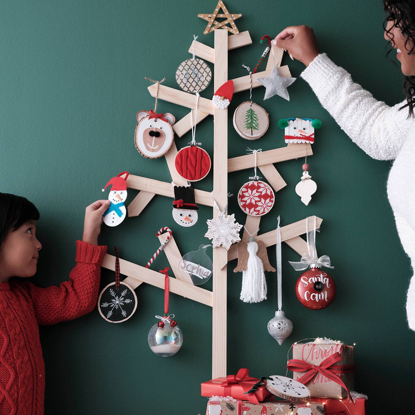 Wood Shapes Snowman Ornament