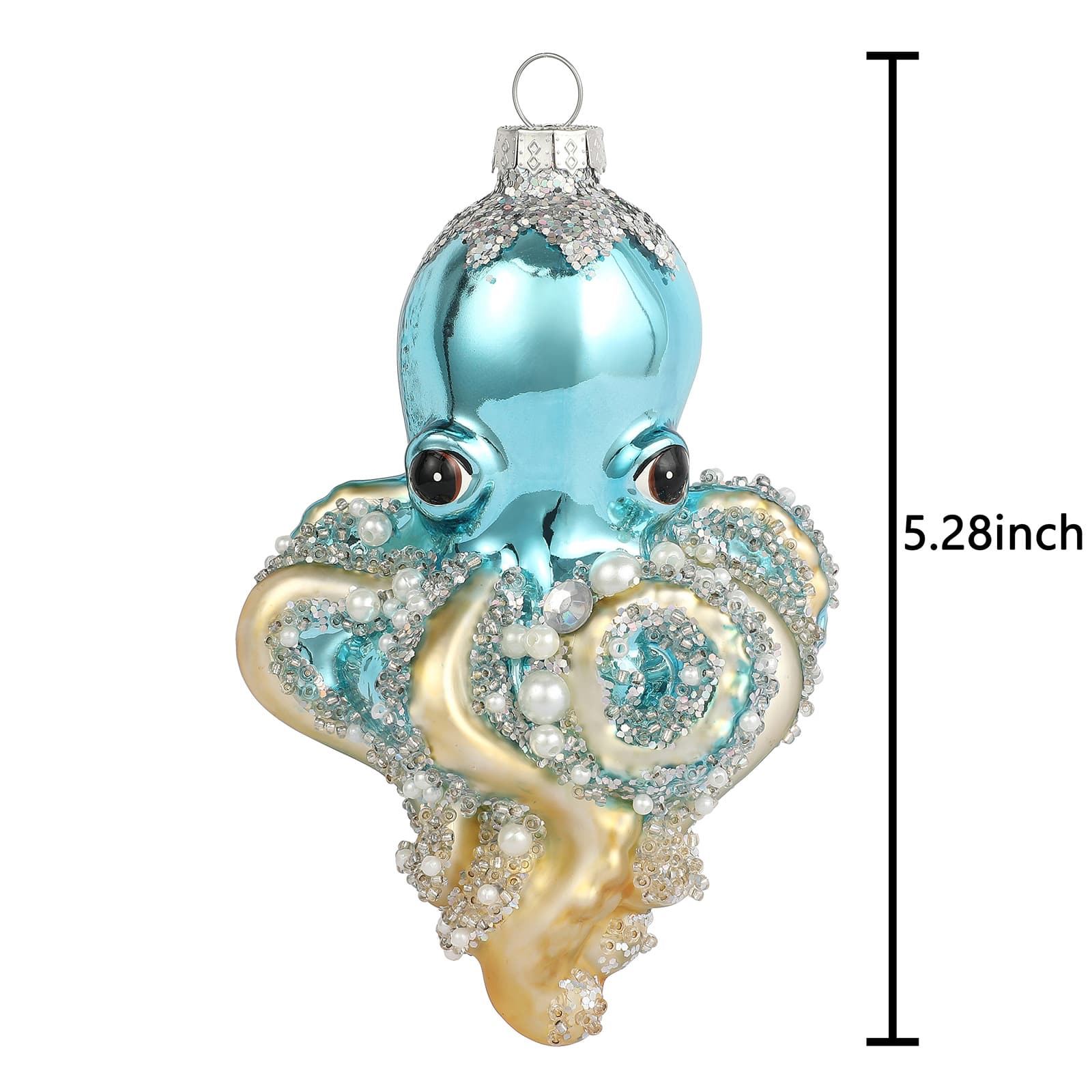 5.25&#x22; Octopus Glass Ornament by Ashland&#xAE;