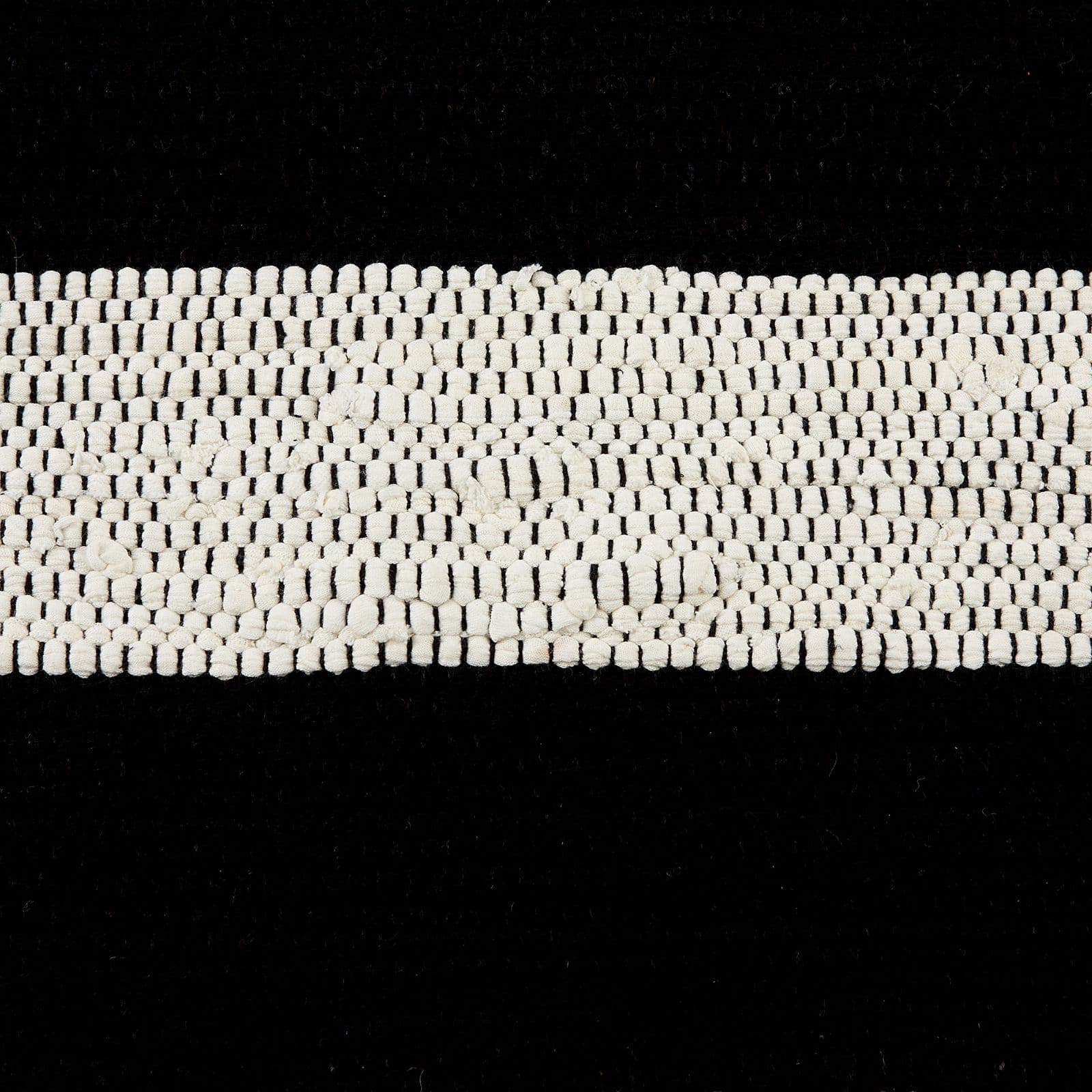 DII&#xAE; Black &#x26; White Stripe Rag Rug, 2ft. x 3ft.