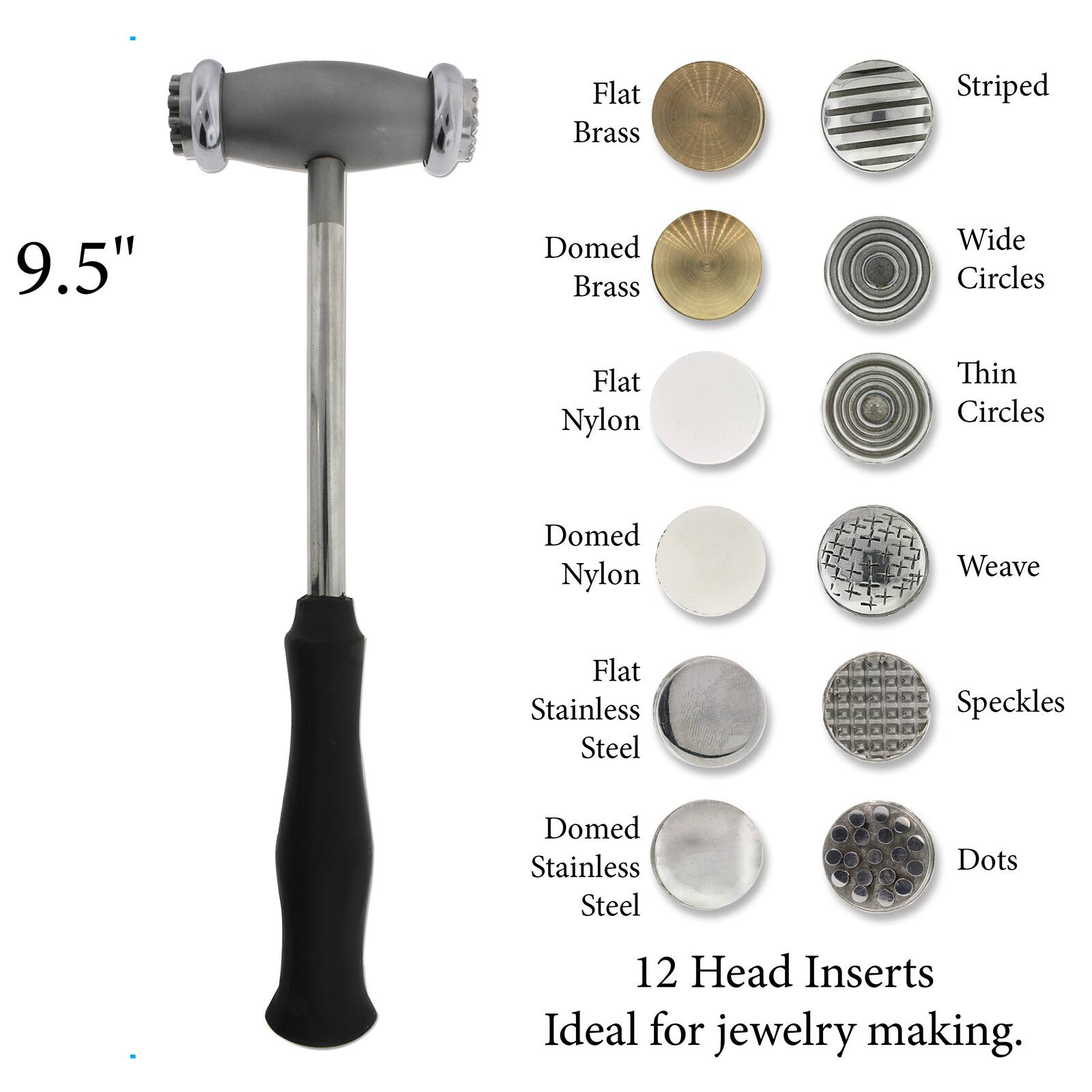 The Beadsmith® Interchangeable Texturing Hammer