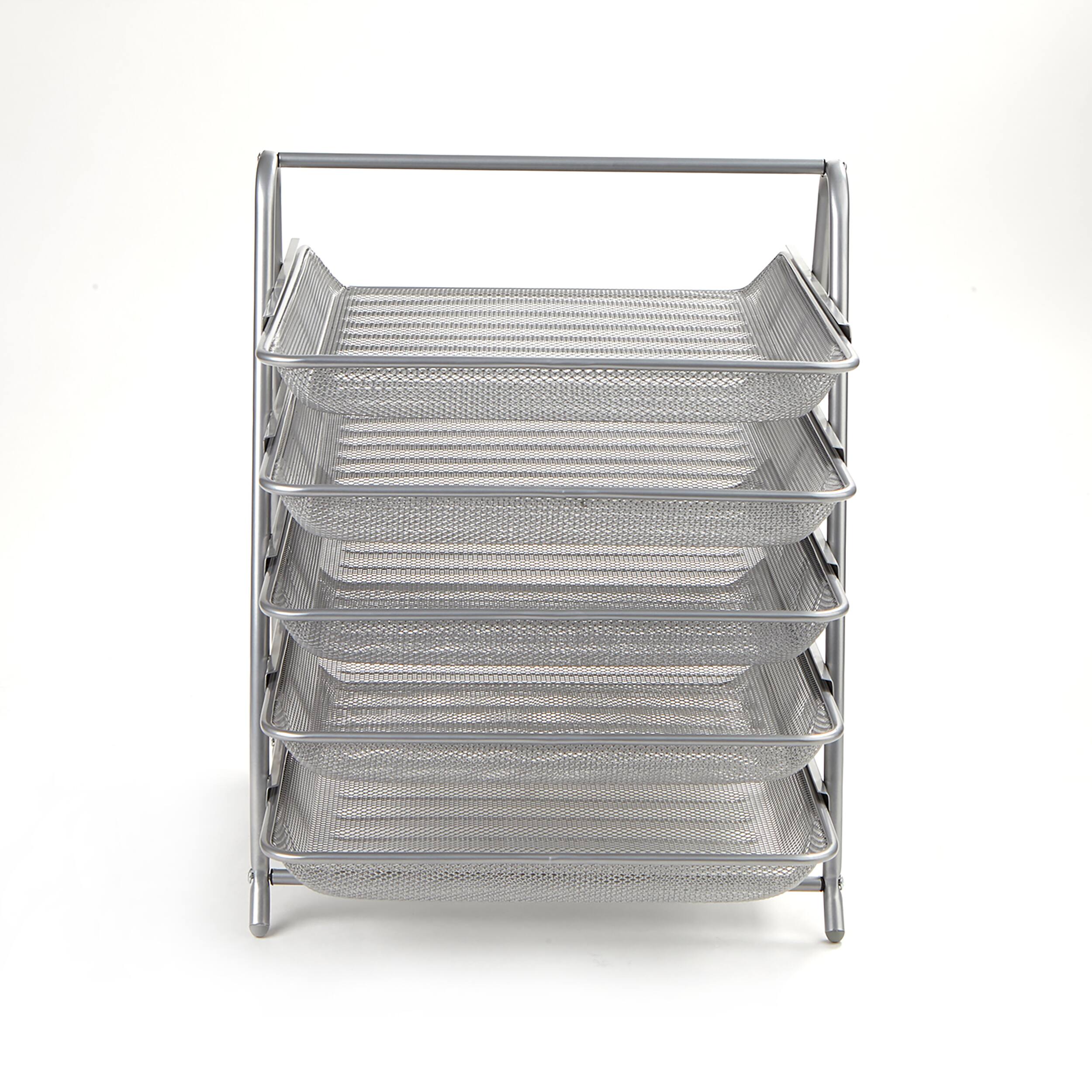 Mind Reader Desk Organizer with 5 Sliding Trays