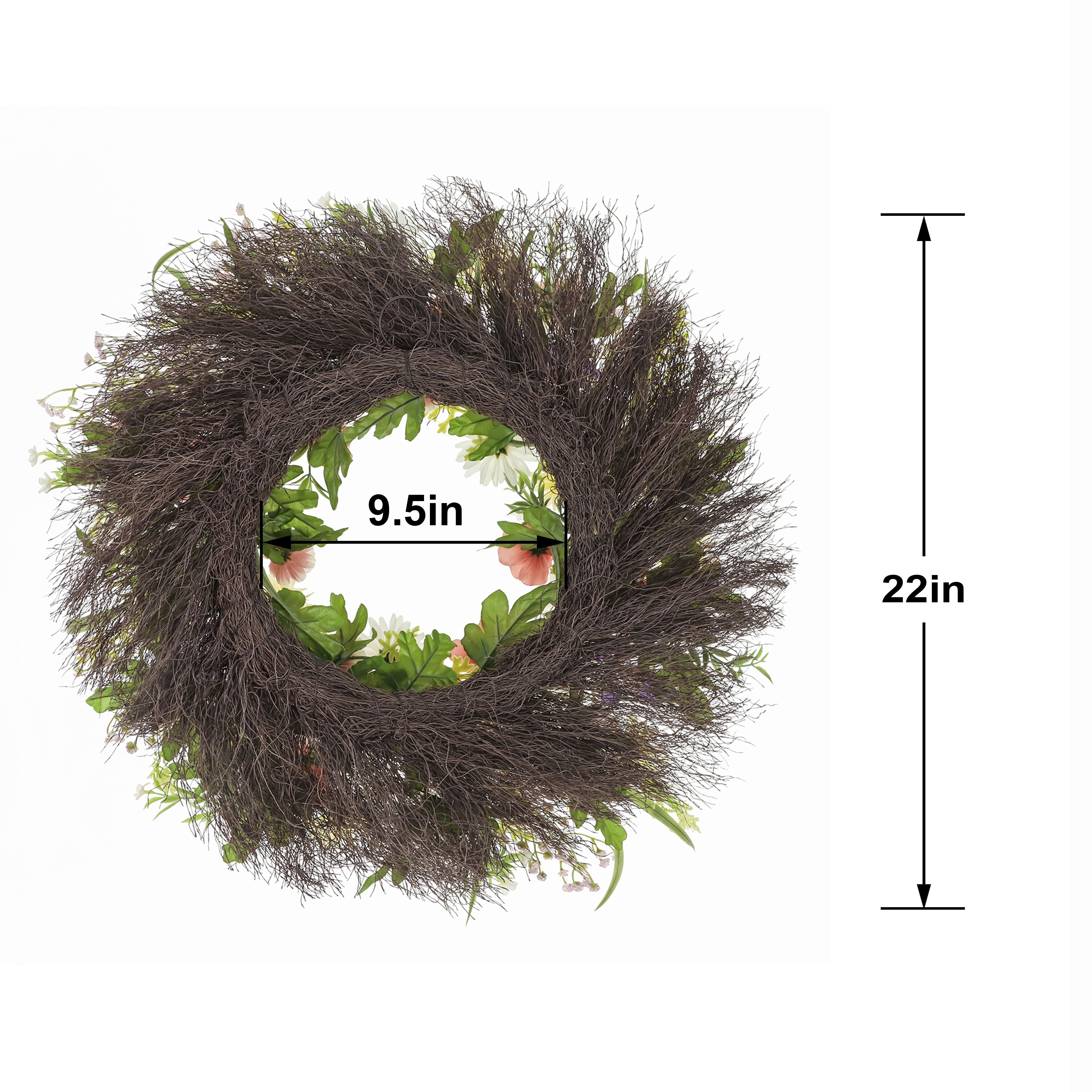 22&#x22; Daisy &#x26; Butterfly Wreath by Ashland&#xAE;