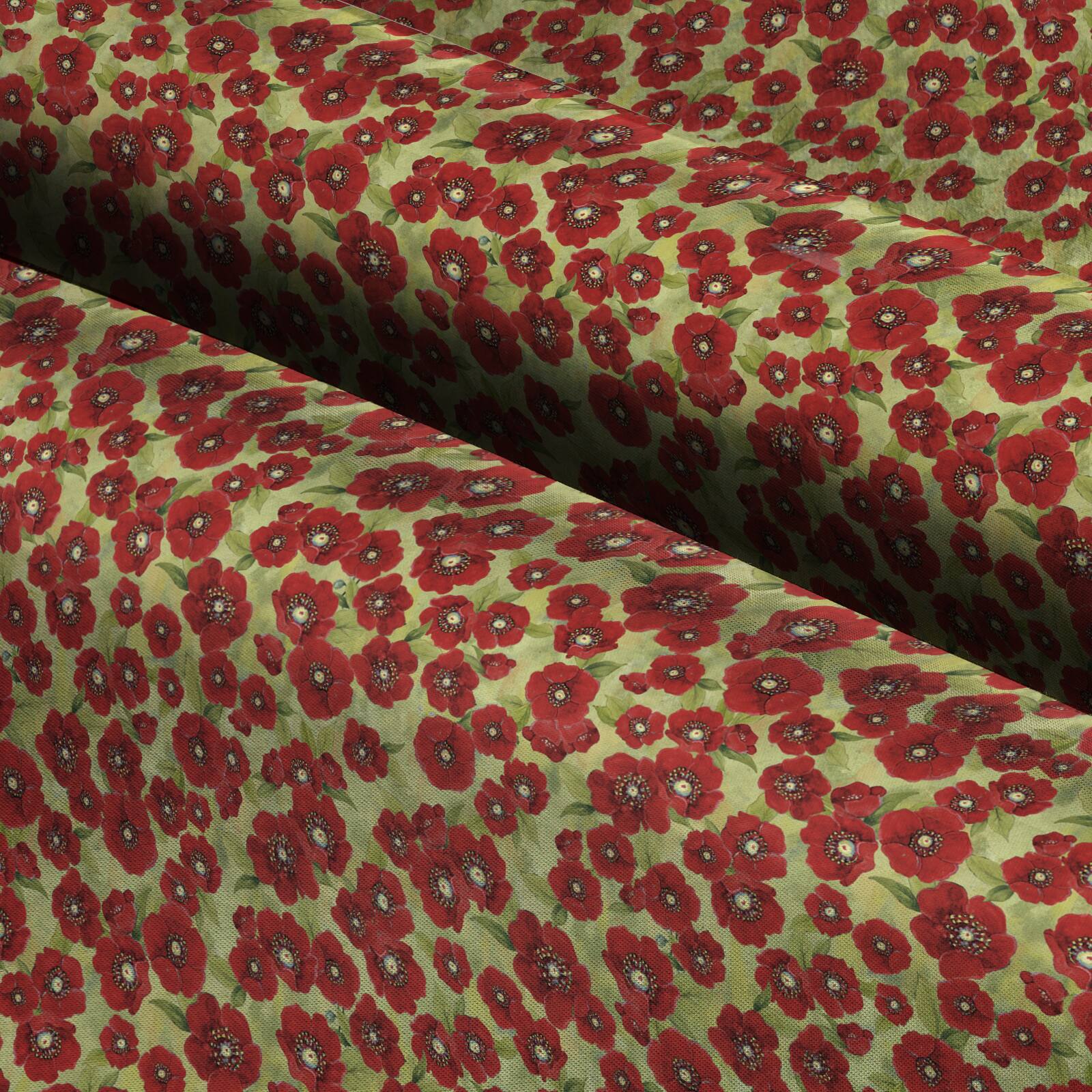 Susan Winget Packed Poppy Cotton Fabric