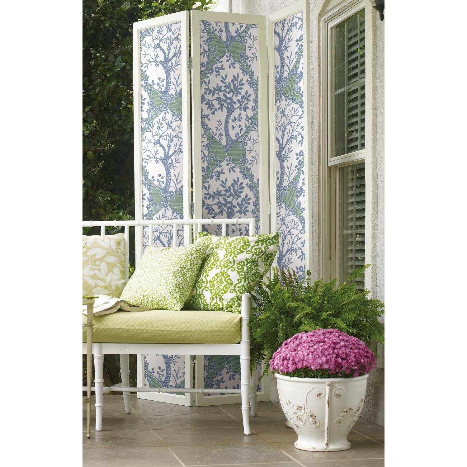 RoomMates Tree & Vine Ogee Peel & Stick Wallpaper