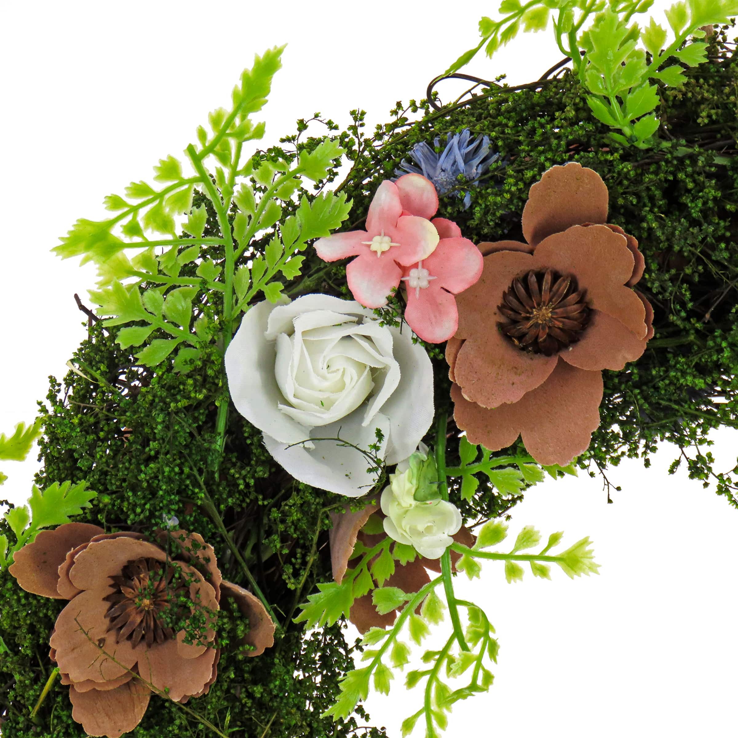 18" Floral Assortment Spring Wreath