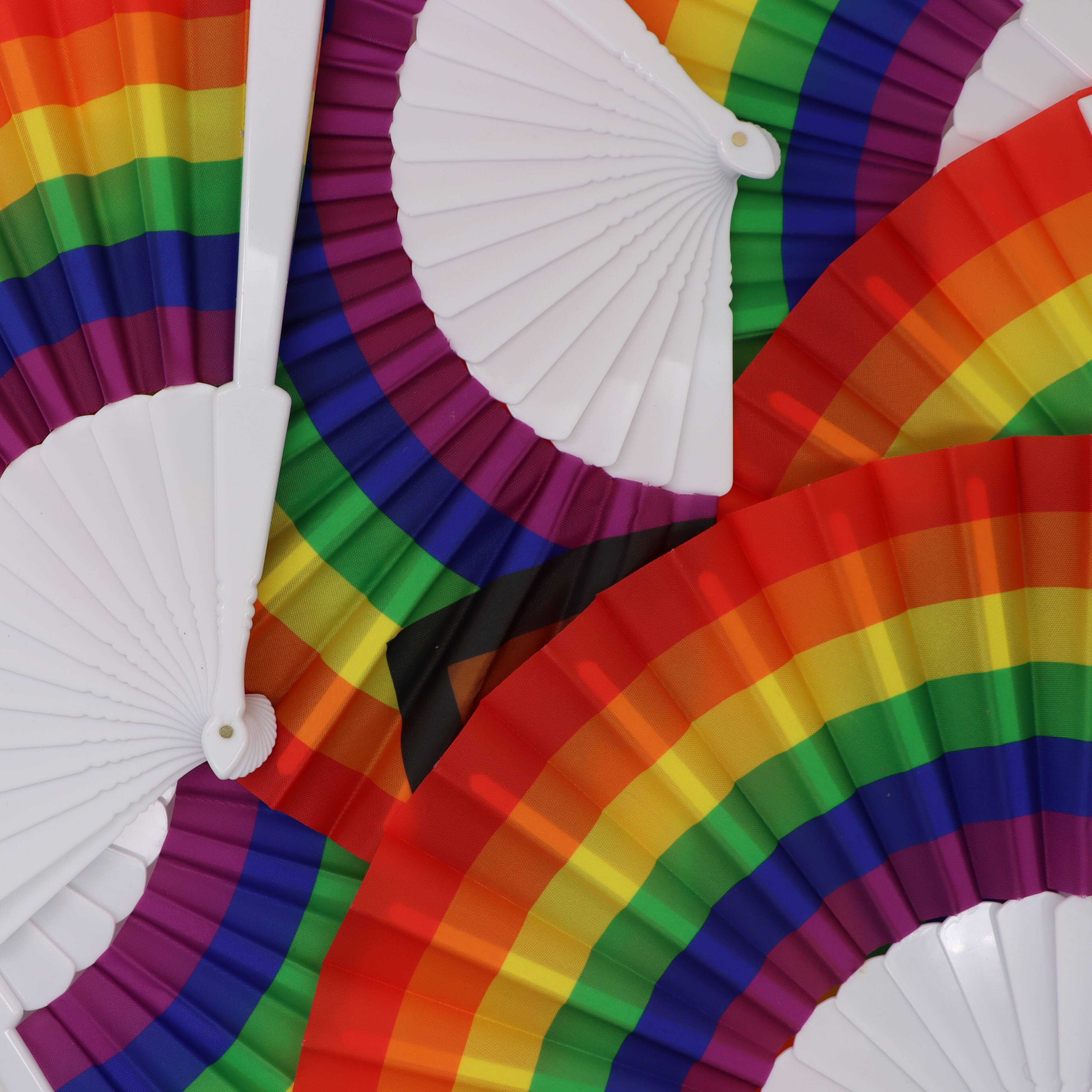 Pride Progress Fans, 6ct. by Celebrate It™