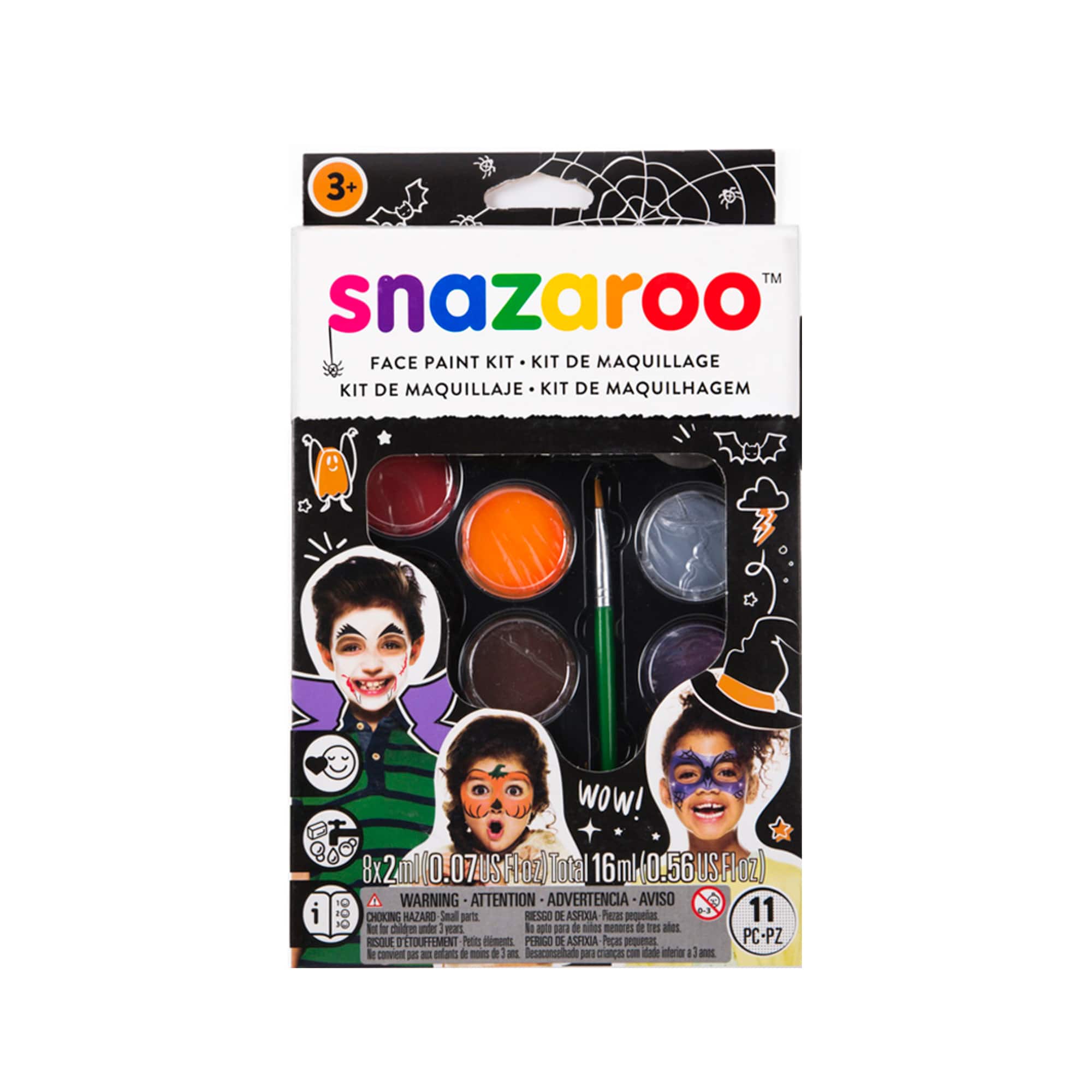 Snazaroo Kit de peinture pour le visage Arc-en-ciel