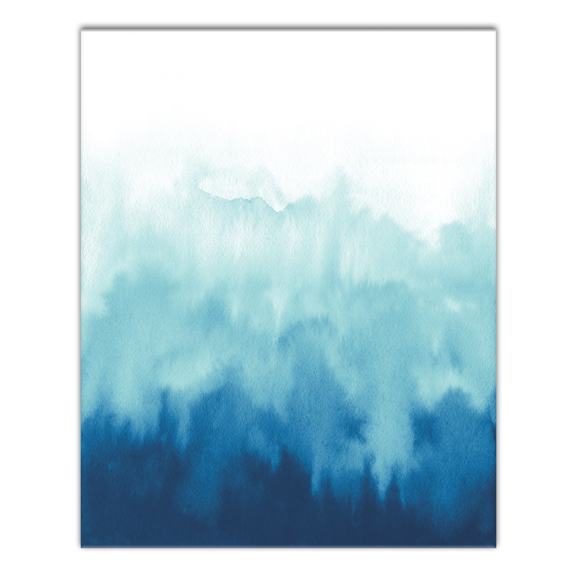 Watercolor Blue Wander 16" x 20" Canvas Wall Art