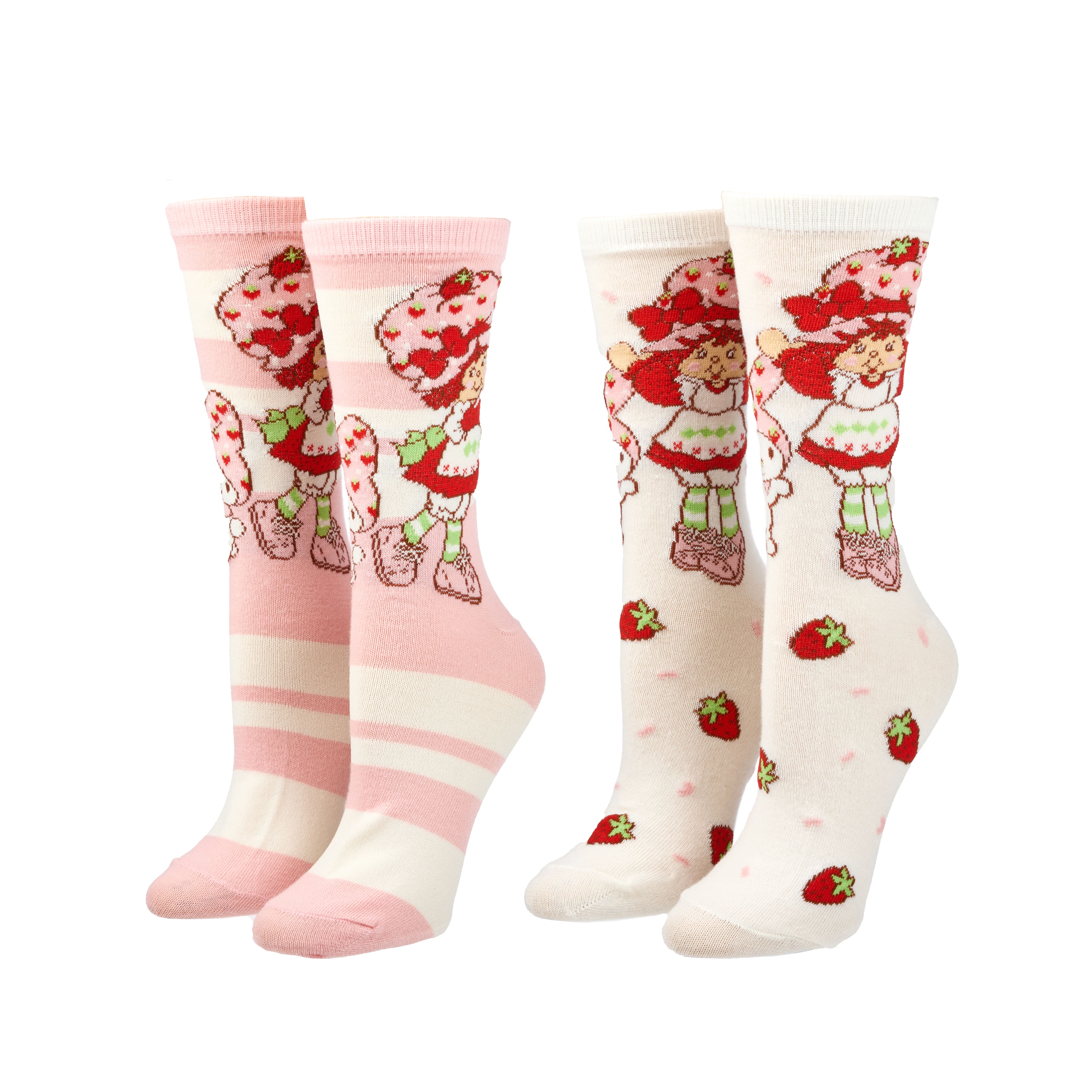 Sanrio&#xAE; My Melody&#x2122; &#x26; Strawberry Shortcake&#x2122; 2 Pair Adult Crew Sock Set
