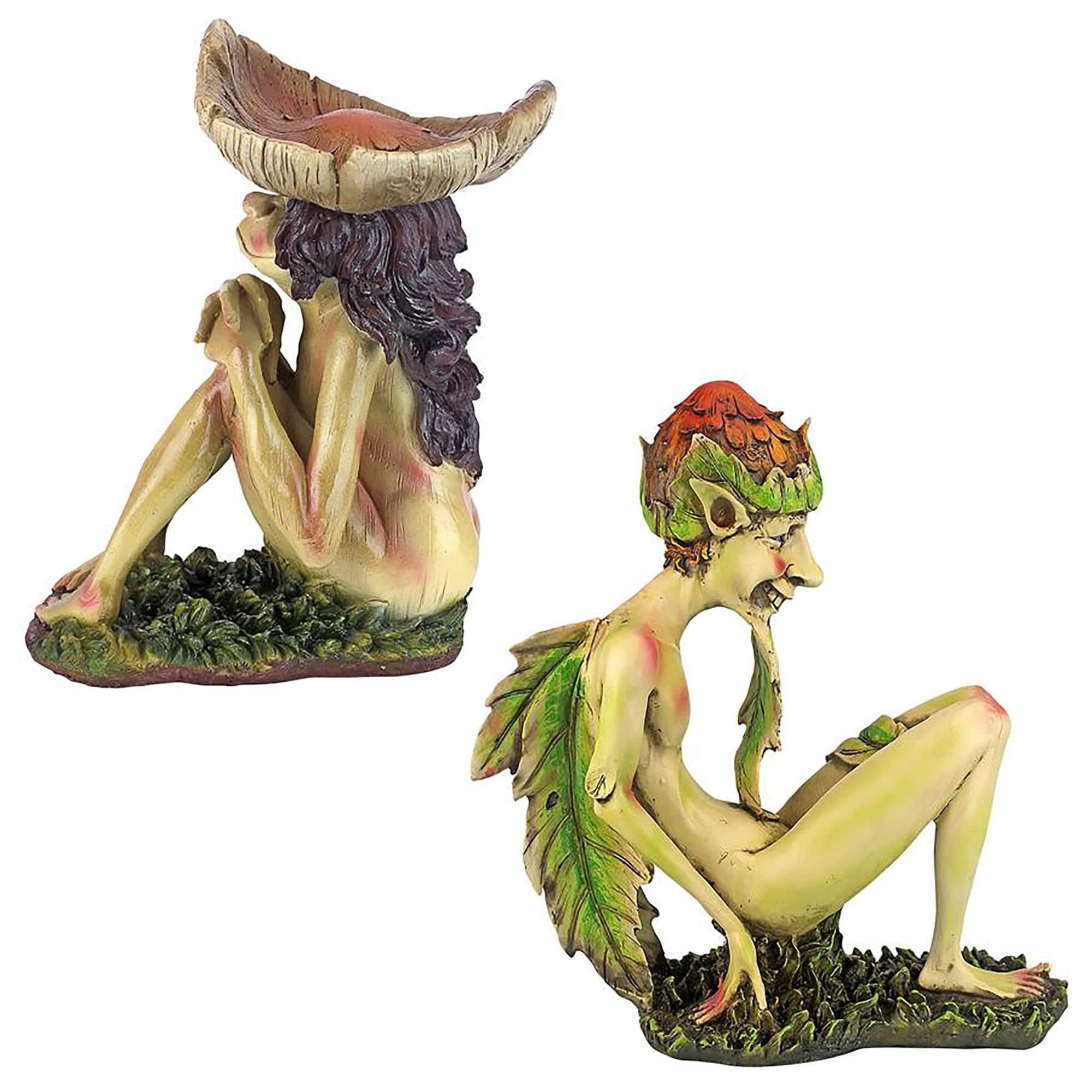 Design Toscano Svenska &#x26; Theodor Garden Trolls Sculpture Set