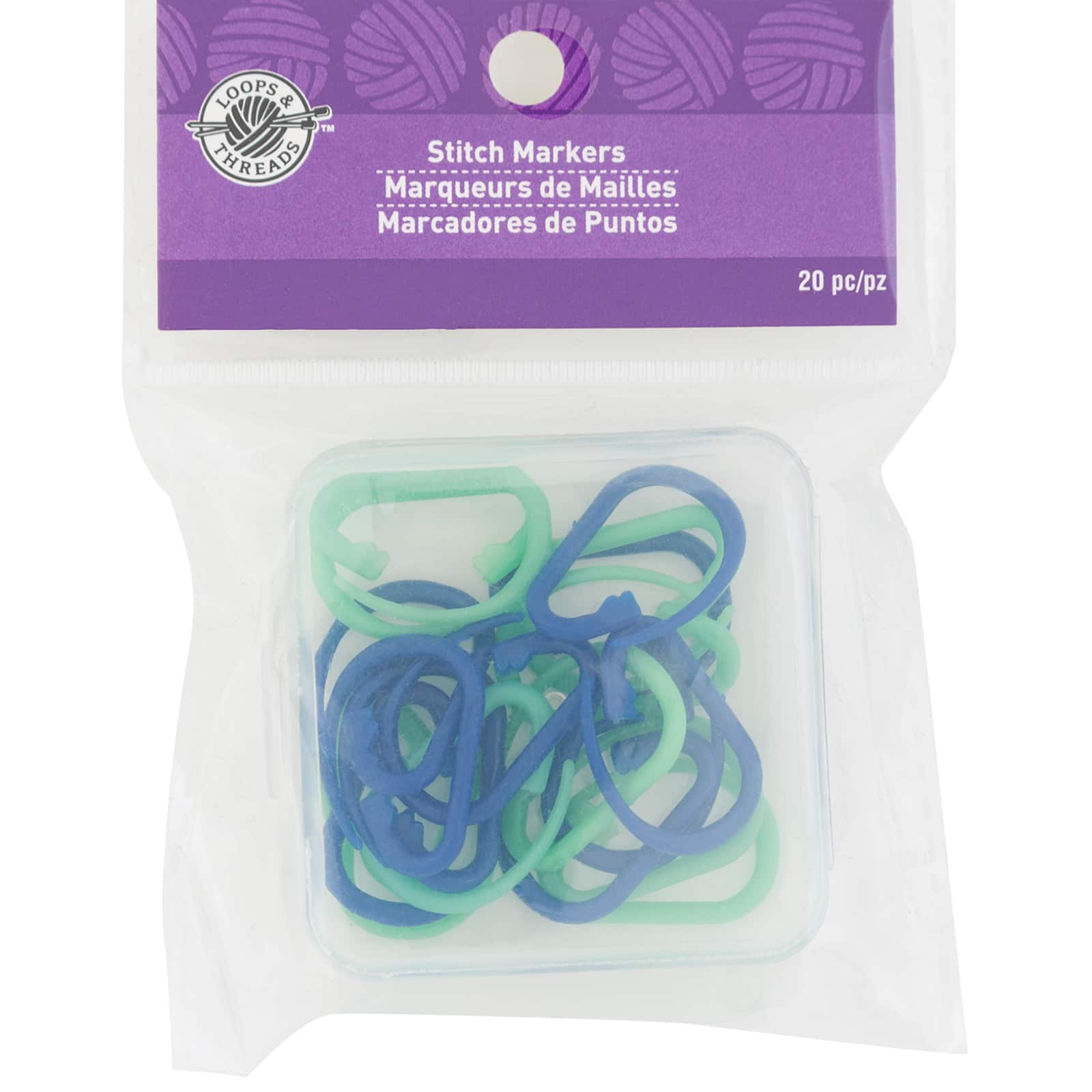 Loops & Threads® Carabiner Stitch Markers, 20ct.