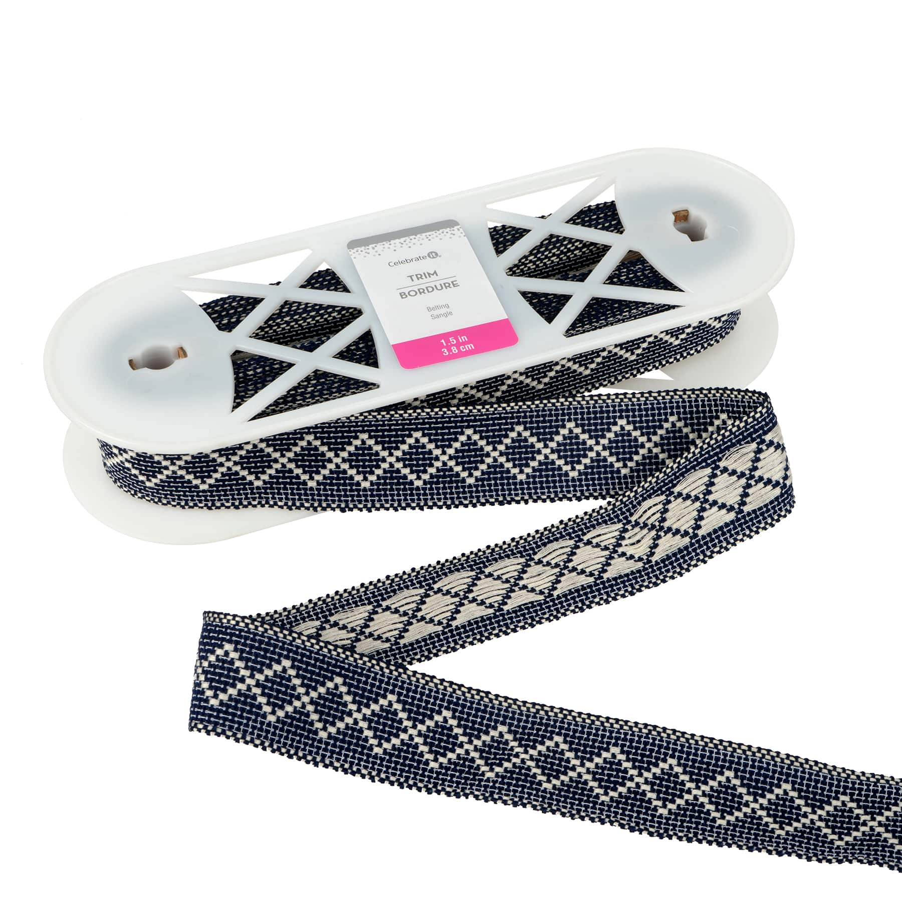 1.5" Blue & White Belting Trim by Celebrate It®